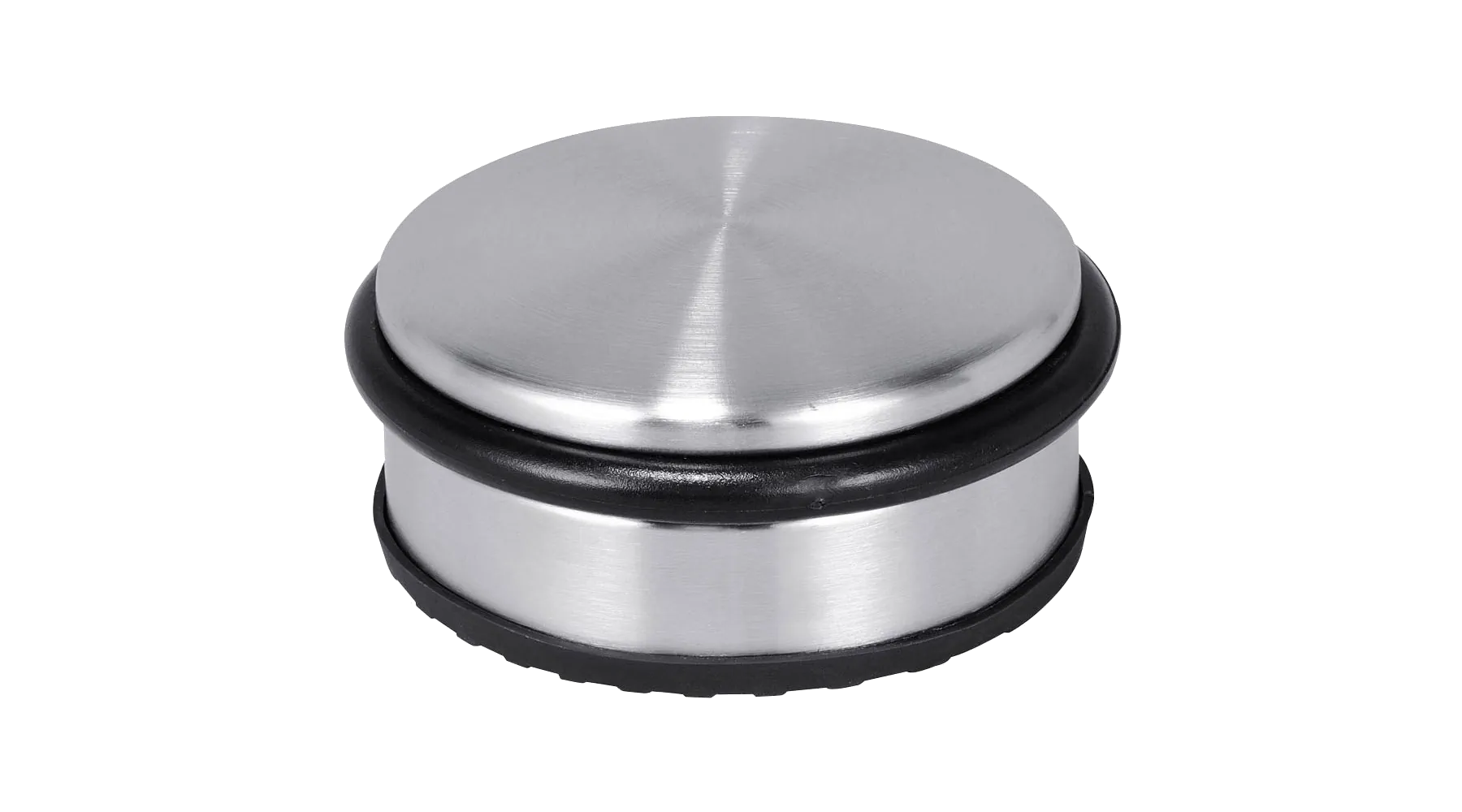 Türstopper Edelstahl 10 x 4,5 cm (Ø x H) Metall/Gummi