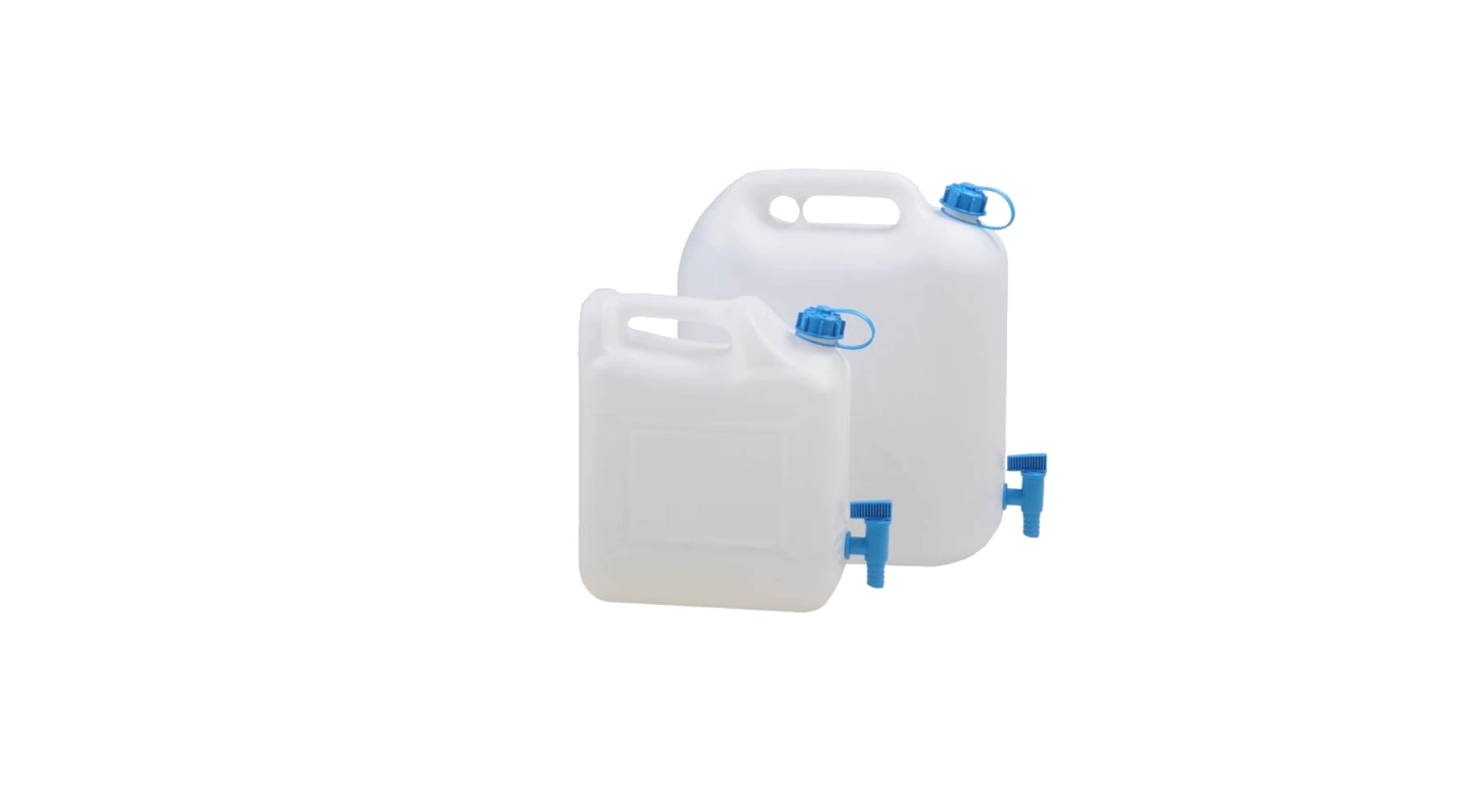 HÜNERSDORFF Wasserkanister 22 Liter 41,5 x 19,0 x 44,0 cm (B x T x H) weiß/blau