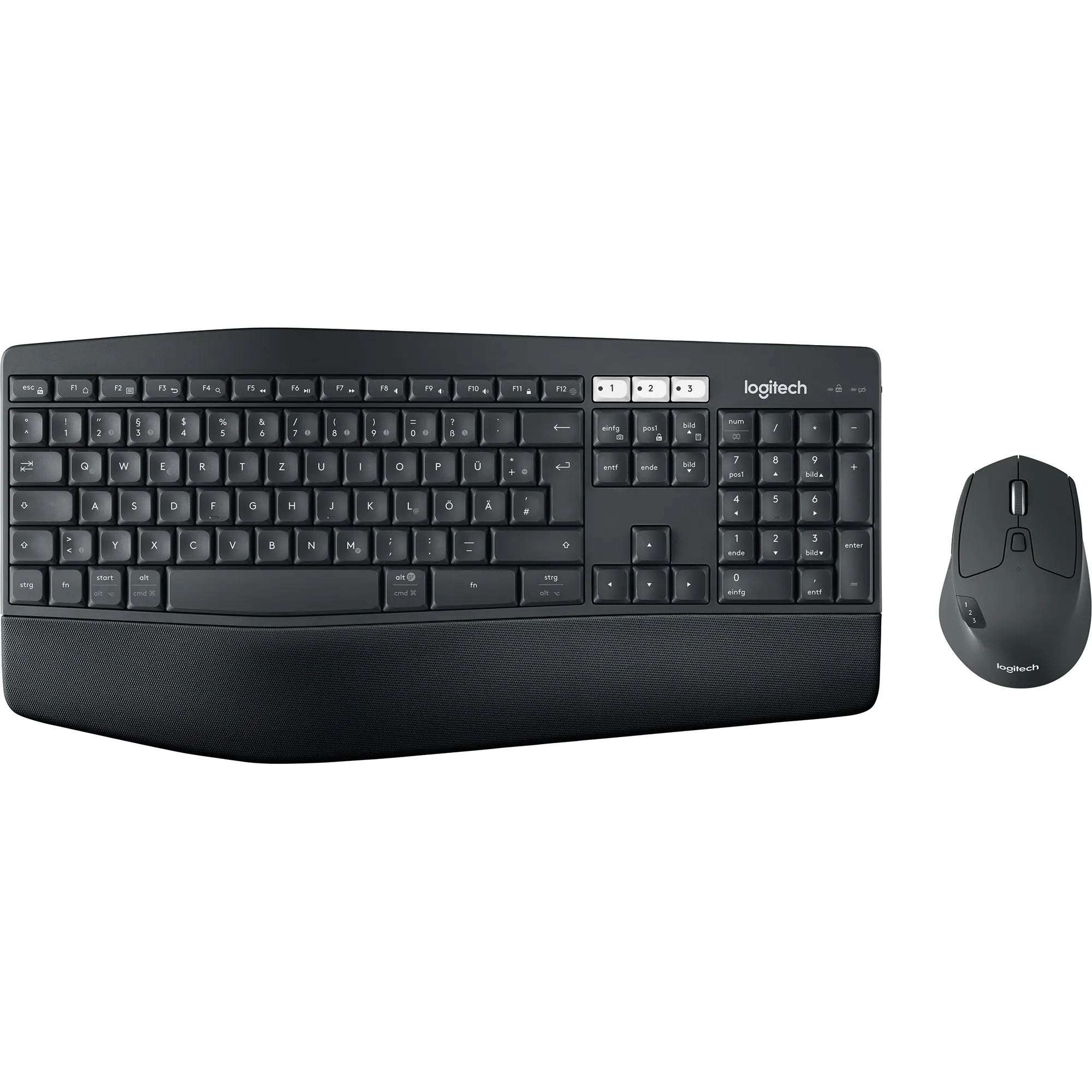 LOGITECH Tastatur-Maus-Set MK850 kabellos schwarz QWERTZ,2,4GHz,BT