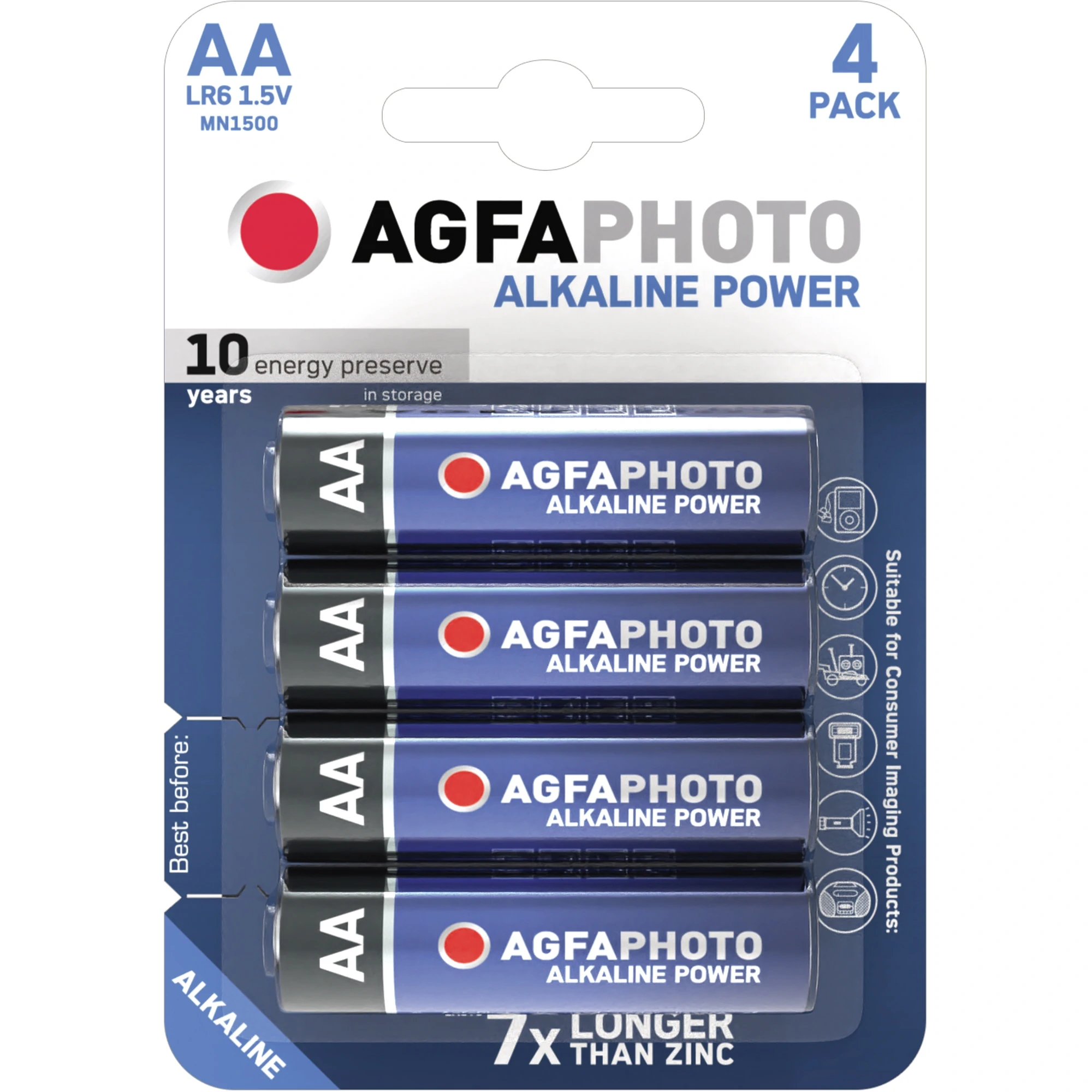AGFAPhoto Batterie Platinum AA/Mignon 4 Stück/Pack