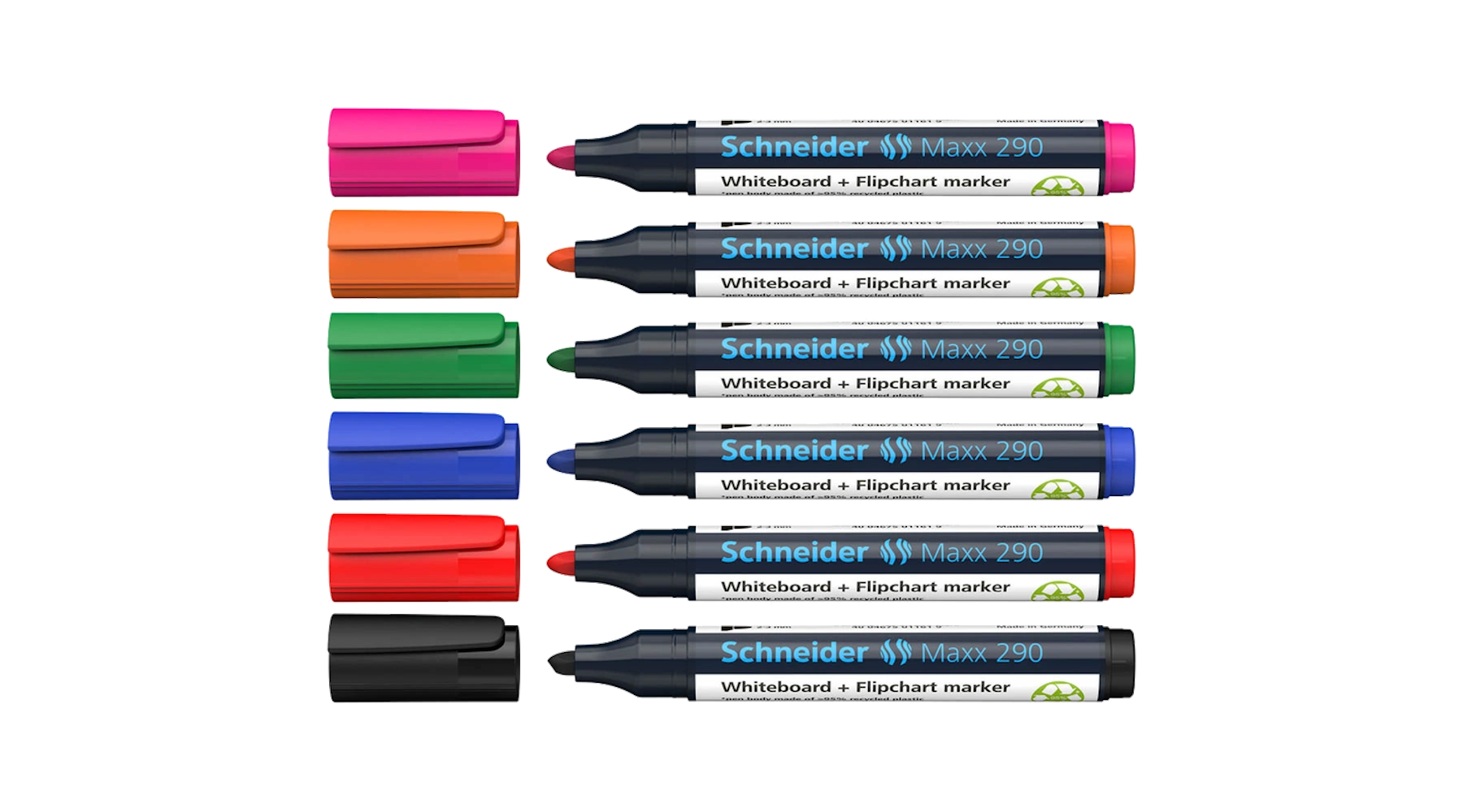 SCHNEIDER Whiteboard-/Flipchartmarker Maxx 290 6 Stück/Pack farbig sortiert
