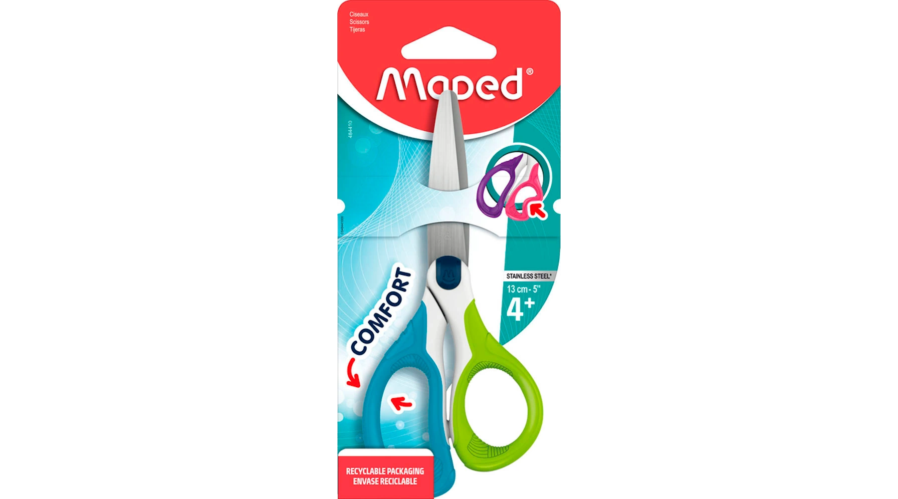 MAPED Kinderschere SENSOFT 13 cm hellgrün