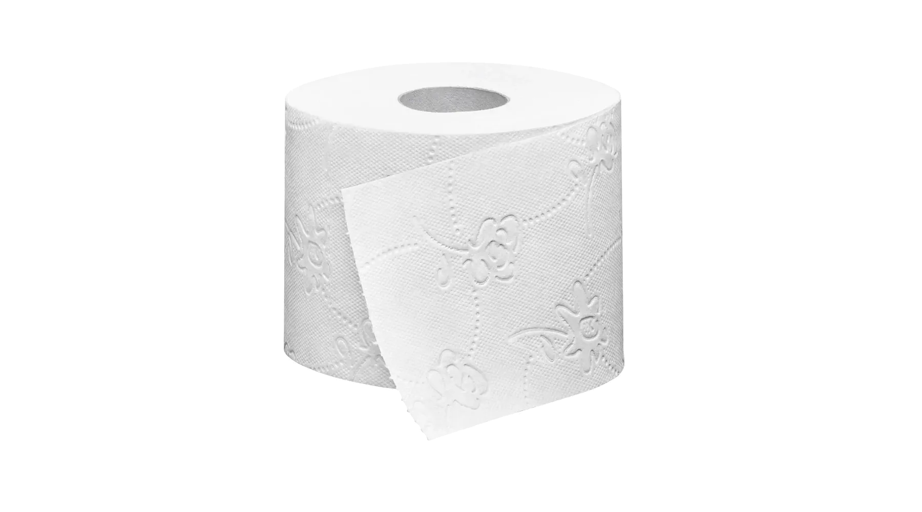 WEPA Toilettenpapier Super Soft Blütenprägung 8 Rollen/Pack 3-lagig hochweiß