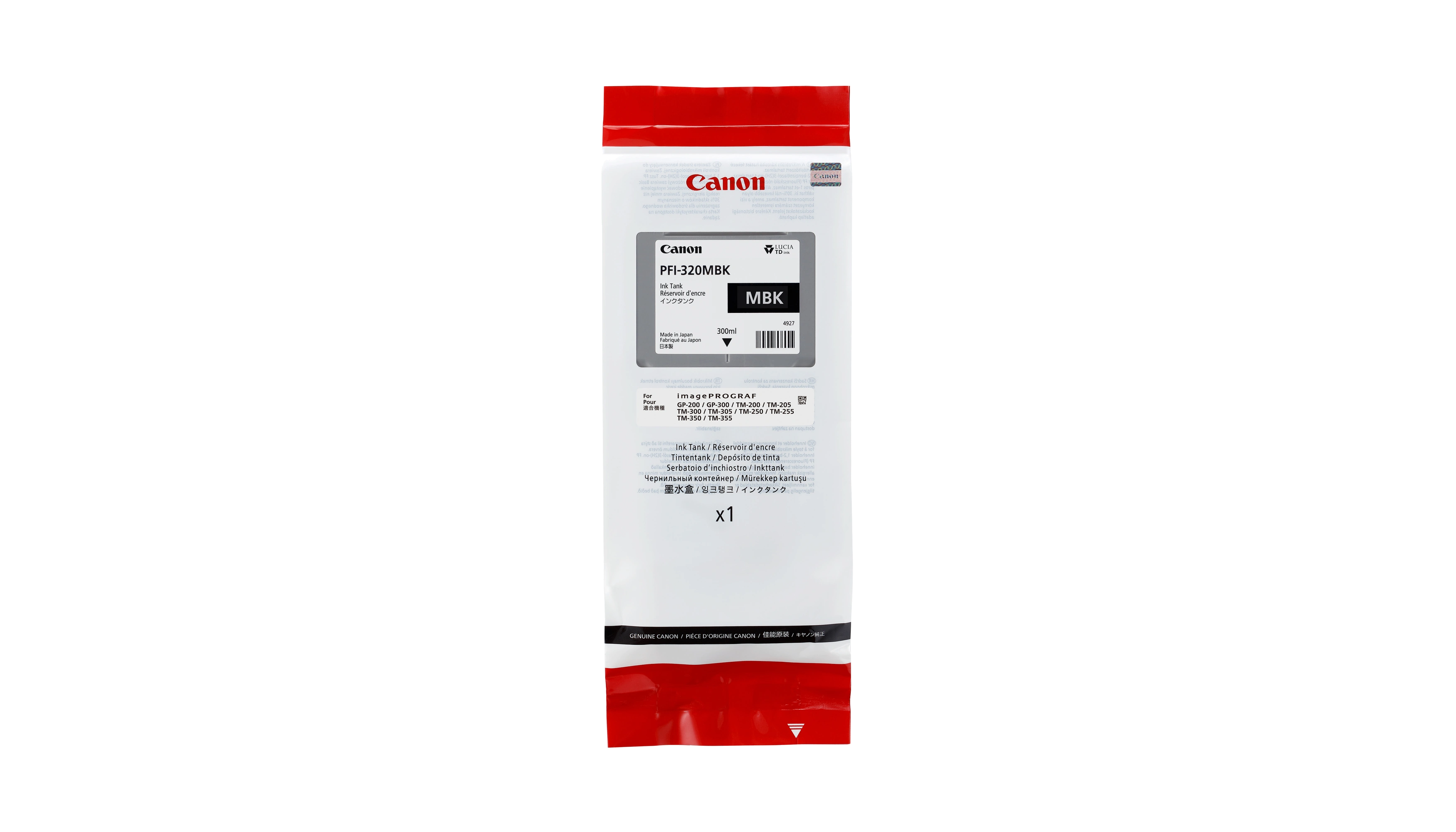 CANON Tintenpatrone PFI-320MBK  300 ml schwarz matt