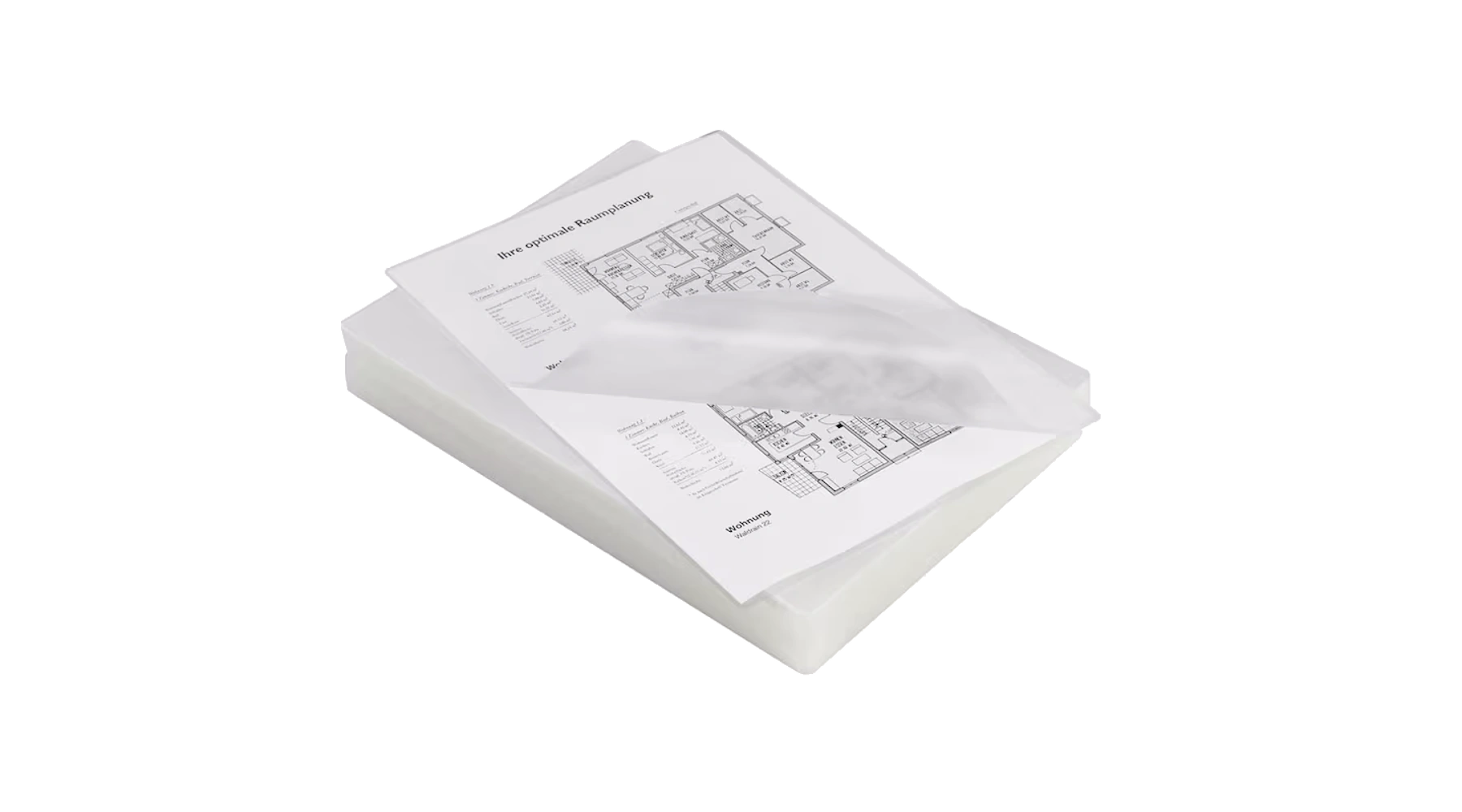 Laminierfolie DIN A4 125 micron glänzend  100 Stück/Pack transparent