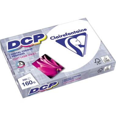 CLAIREFONTAINE Farblaserpapier DCP DIN A4 weiß  250 Blatt/Pack