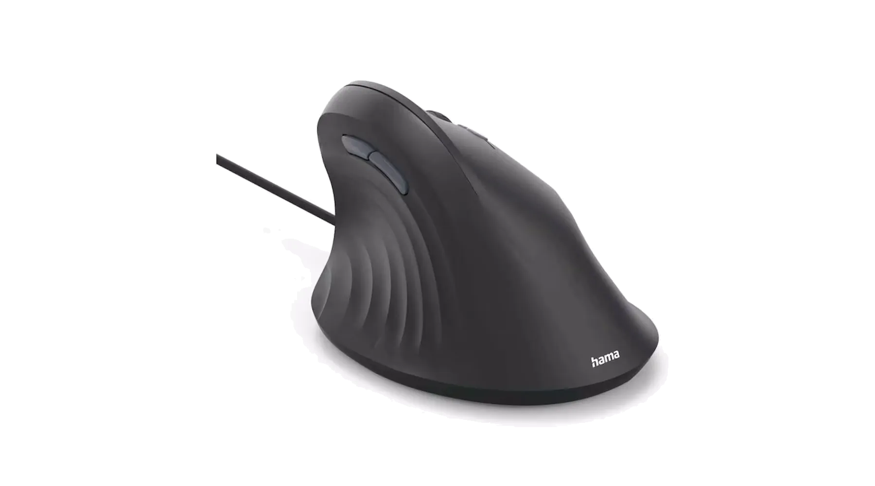HAMA Optische PC Maus ECM-500R ergonomisch kabelgebunden schwarz
