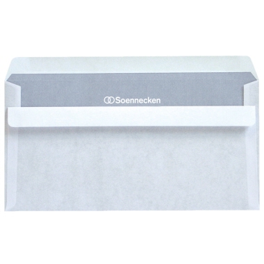 SOENNECKEN Briefumschlag DIN lang ohne Fenster  75 g/m² sk weiß 25 Stück/Pack
