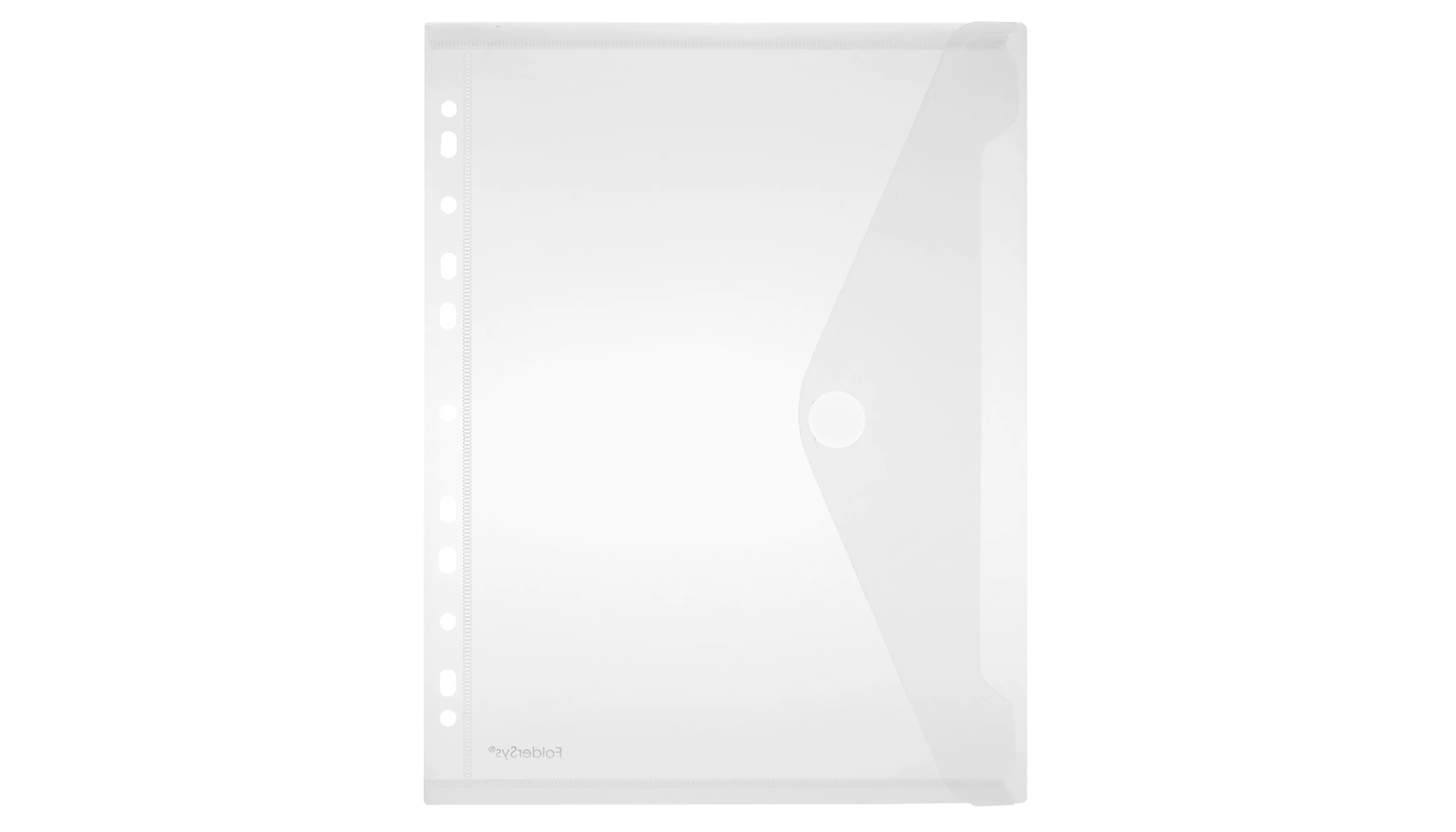 FOLDERSYS Sammelhülle DIN A4 mit Abheftvorrichtung 10 Stück/Pack transparent 