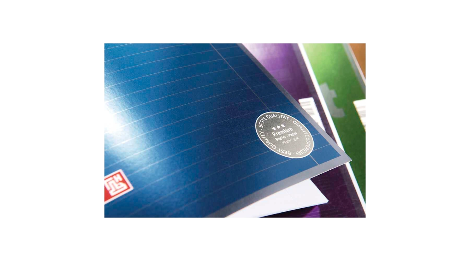 BRUNNEN Collegeblock Premium Student DIN A4 liniert 90 g/m² 80 Blatt 5 Stück/Pack