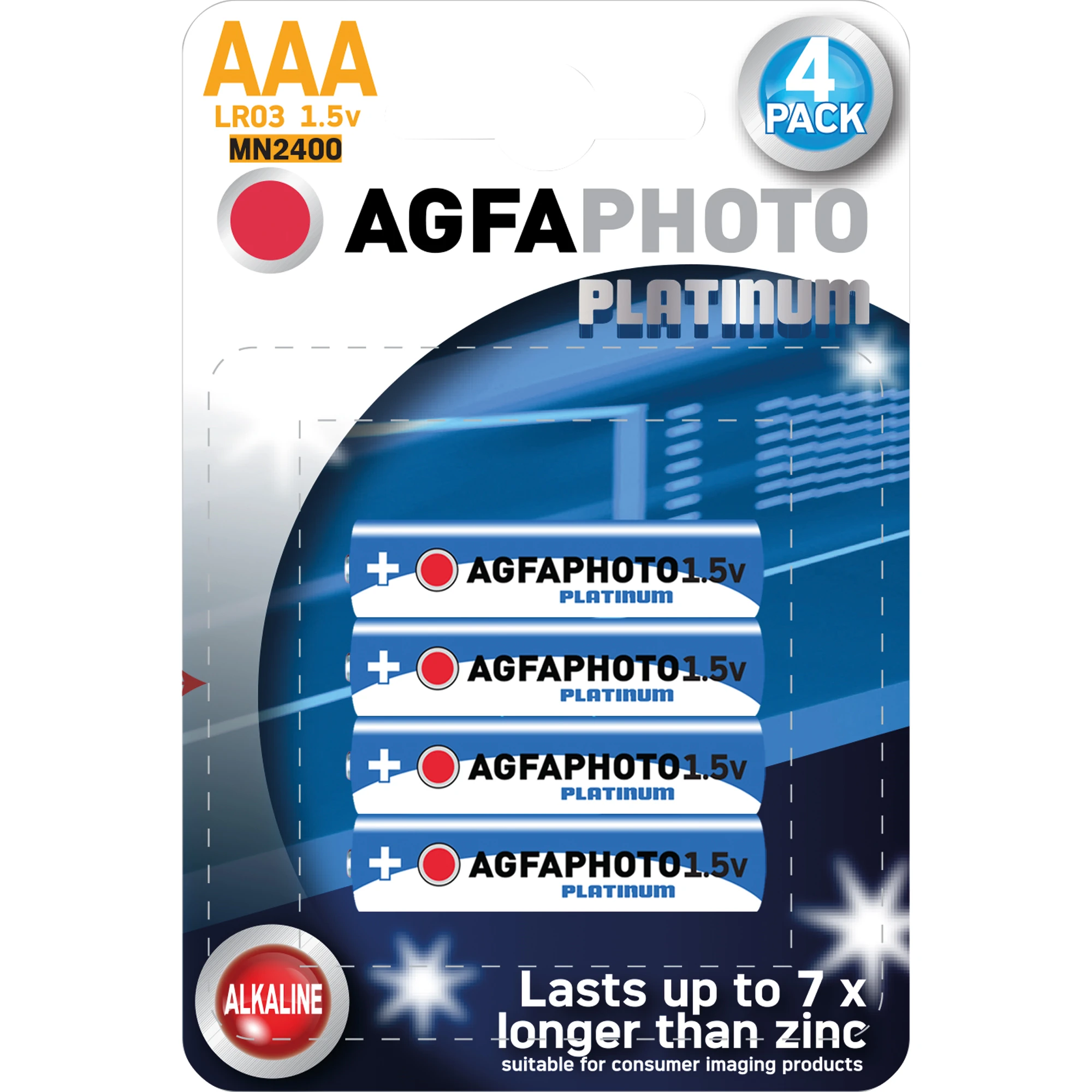 AGFAPhoto Batterie Platinum AAA/Micro 4 Stück/Pack