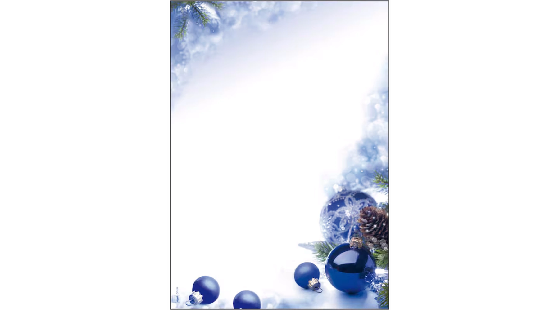SIGEL Weihnachtsbriefpapier Blue Harmony DIN A4 90 g/m²  100 Blatt/Pack