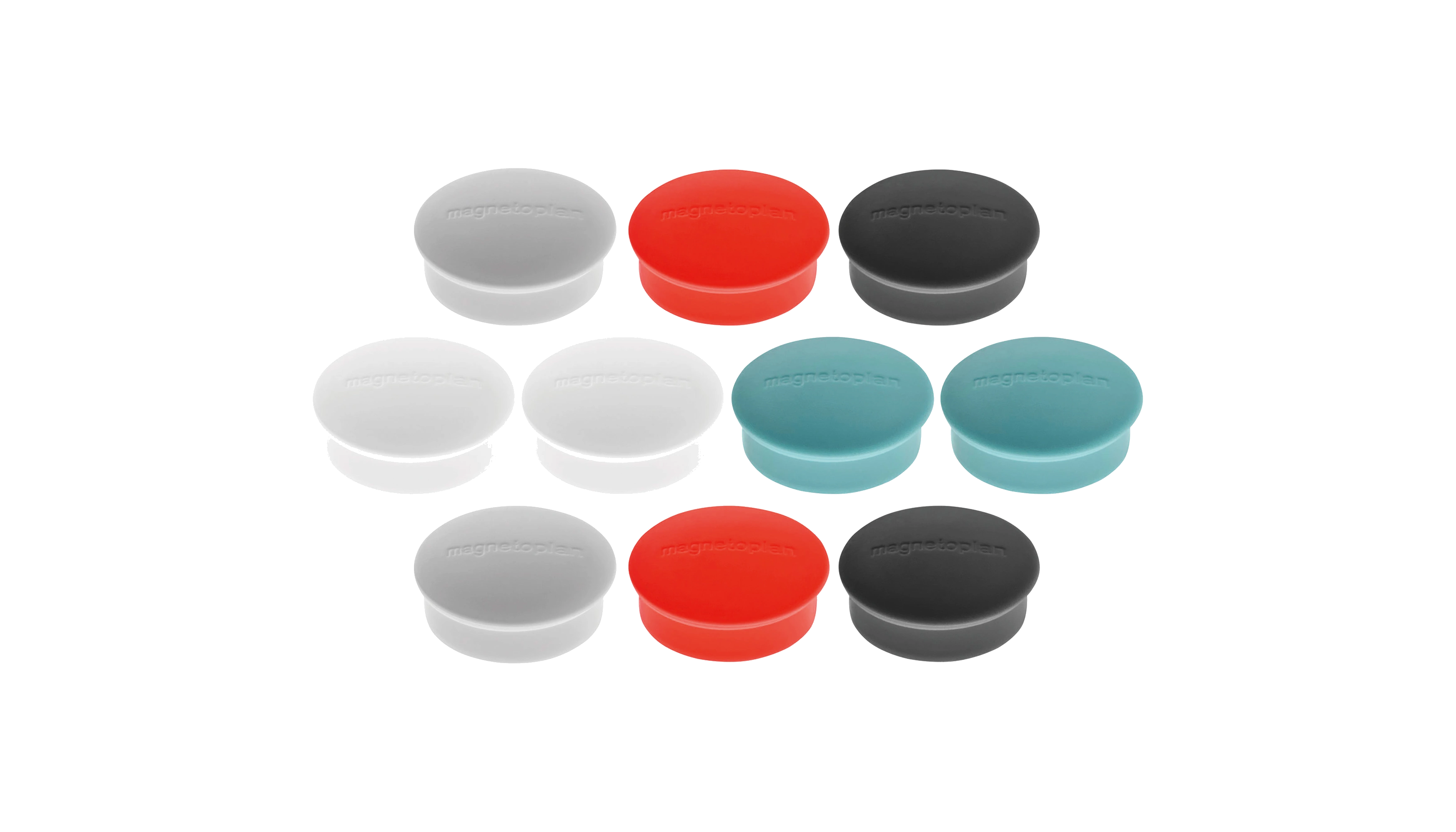 MAGNETOPLAN ® Magnet Discofix Mini  19 x 7 mm 1Pack=10Stück farbig sortiert
