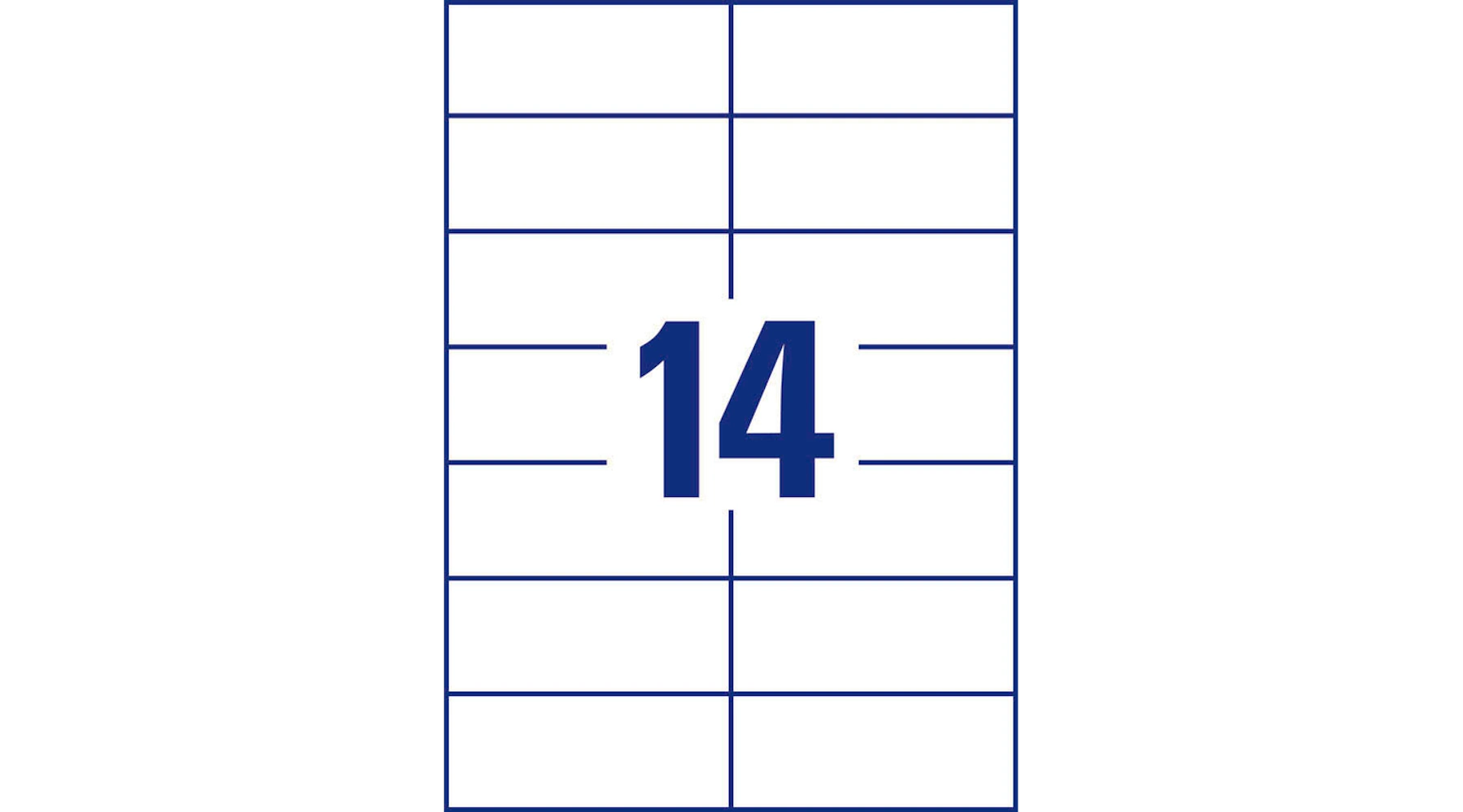 DUNDEE Universaletiketten 105 x 42,3 mm (B x H) 1.400 Etiketten/Pack weiß