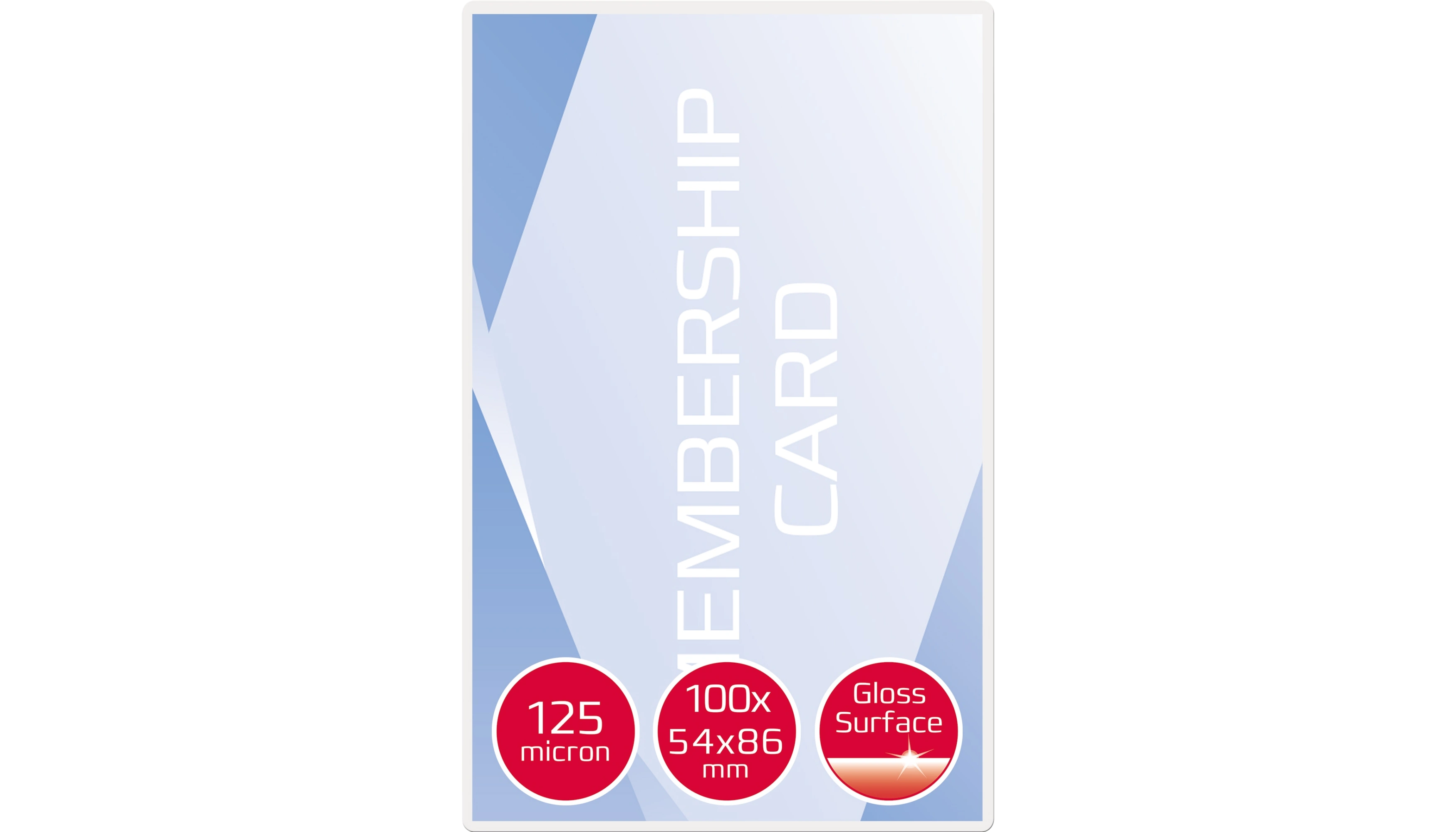 GBC® Laminierfolie Card™Pouch glänzend 54 x 86 mm (B x H) 125 µm 100 Stück/Pack transparent