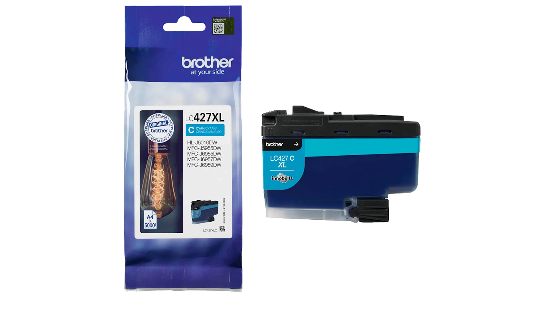 BROTHER Tintenpatrone LC-427XLC ca. 5.000 Seiten cyan