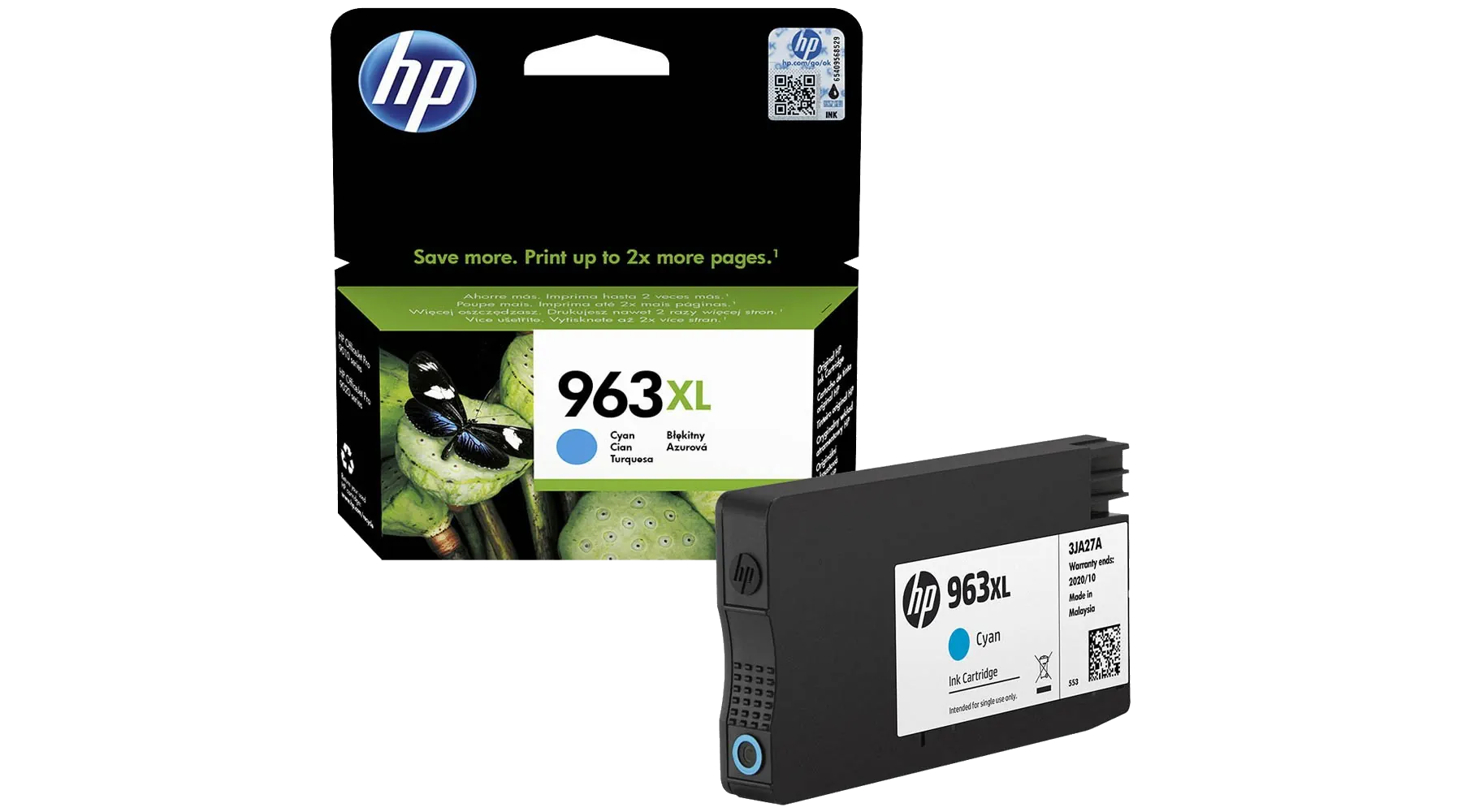 HP Tintenpatrone 963XL ca. 1.600 Seiten  cyan