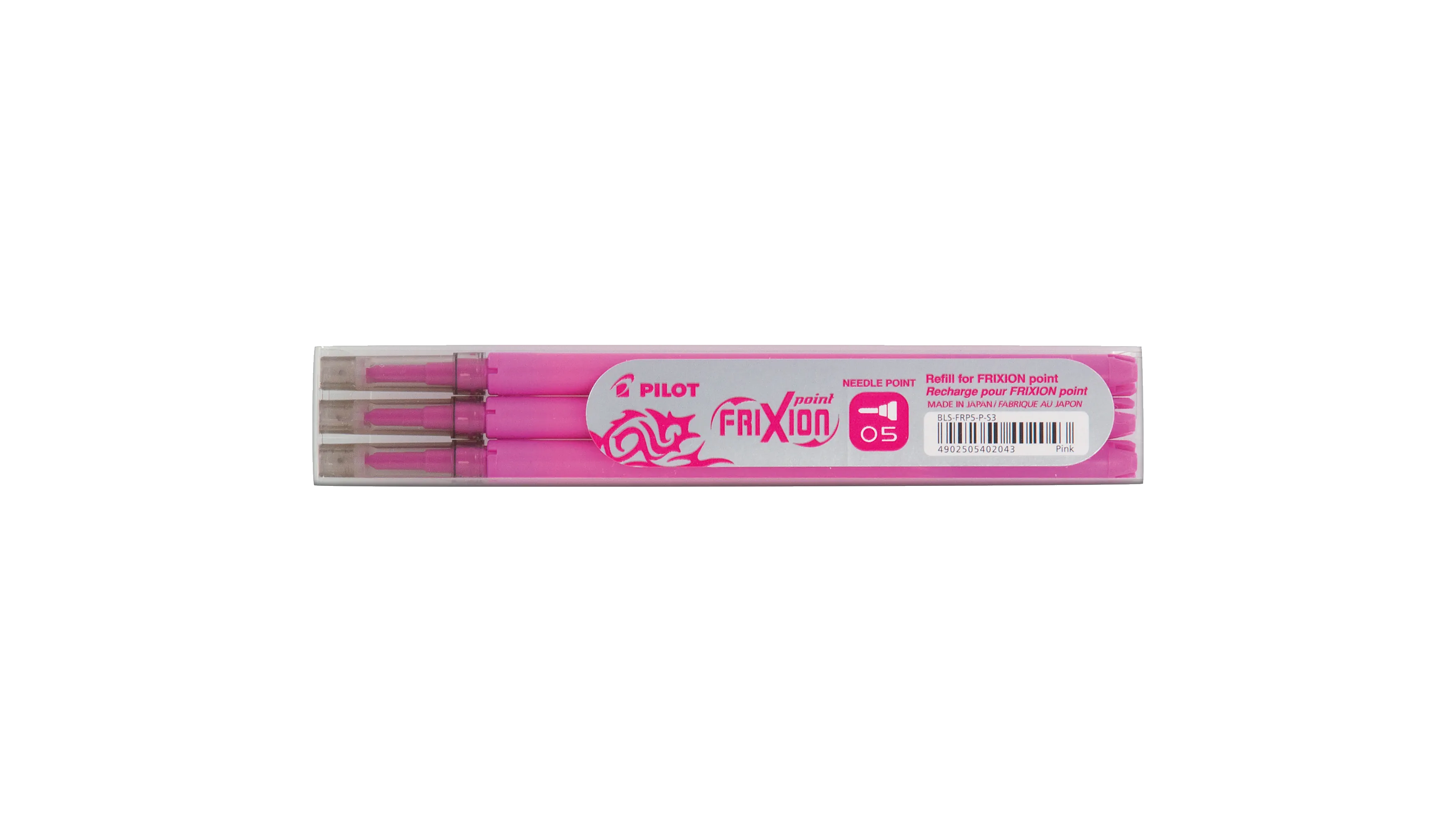 PILOT Tintenrollermine FriXion Point 0.5 3 Stück pro Packung pink
