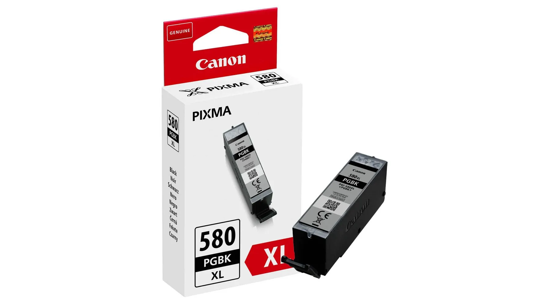 CANON Tintenpatrone PGI-580XL PGBK  18,5 ml ca. 400 Seiten schwarz