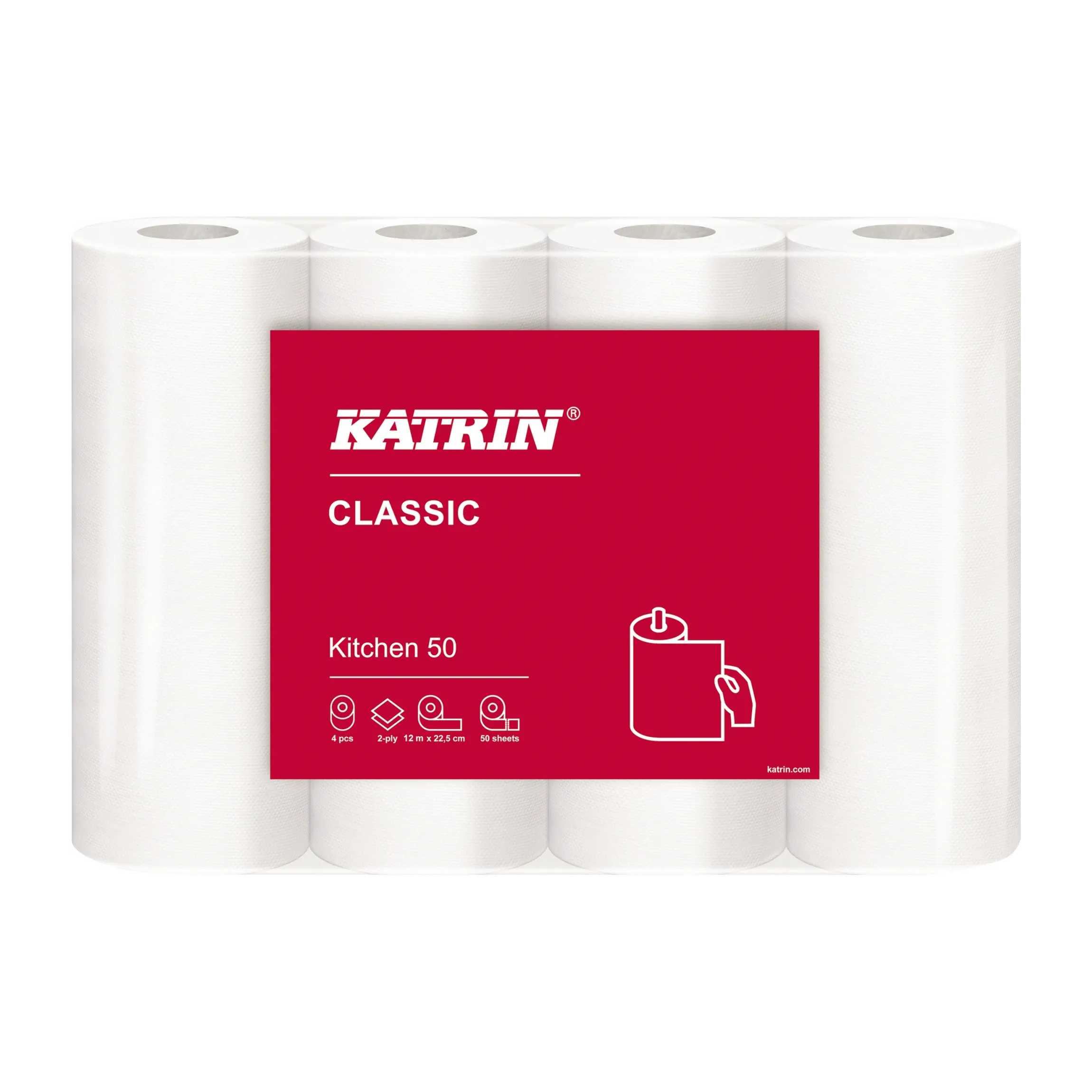 KATRIN Küchenrolle CLASSIC Kitchen 50 4 Rollen/Pack