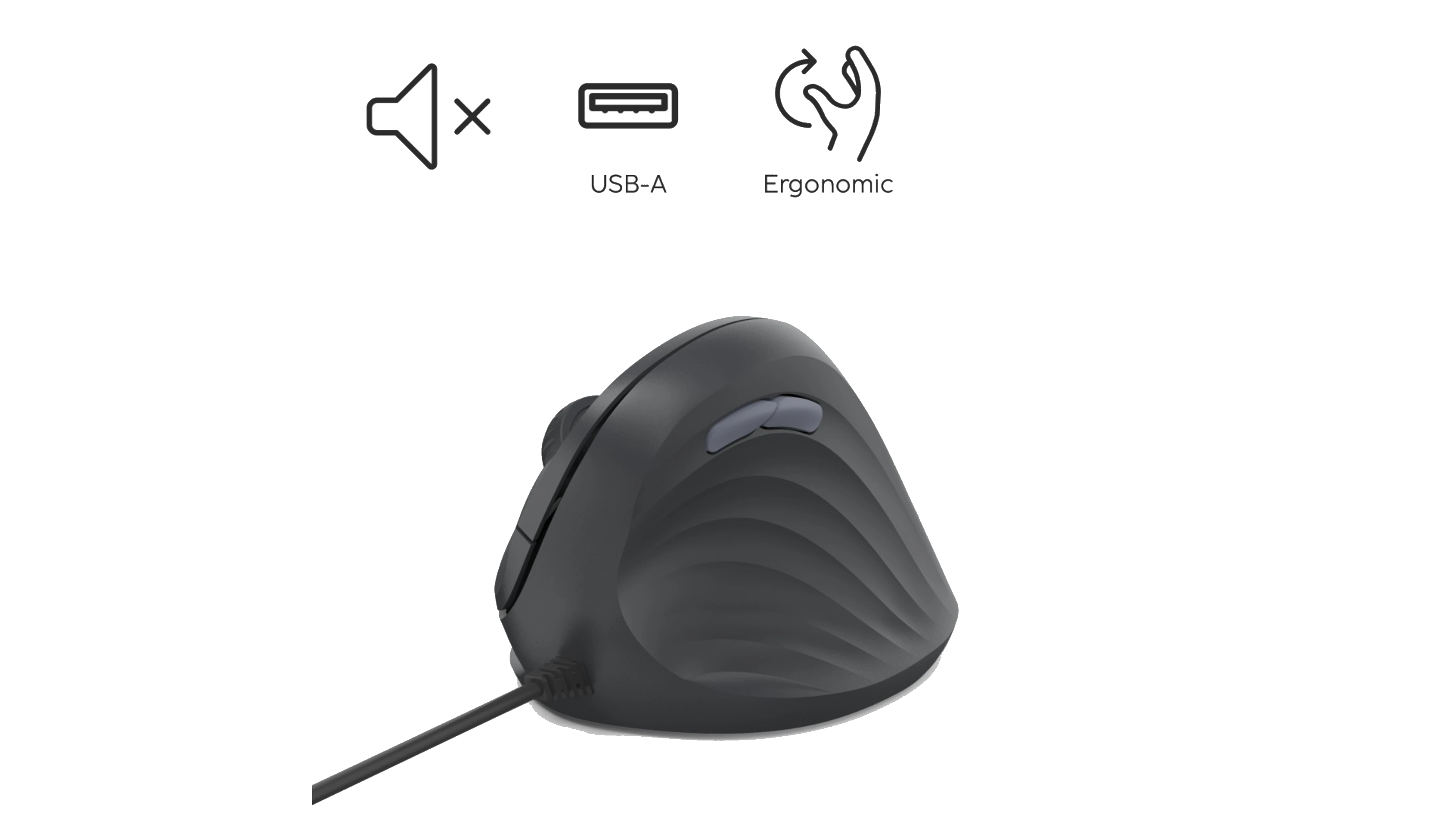 HAMA Optische PC Maus ECM-500R ergonomisch kabelgebunden schwarz