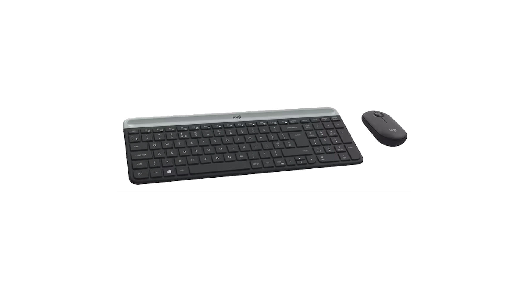 LOGITECH MK470 Slim Combo Tastatur-Maus-Set kabellos schwarz
