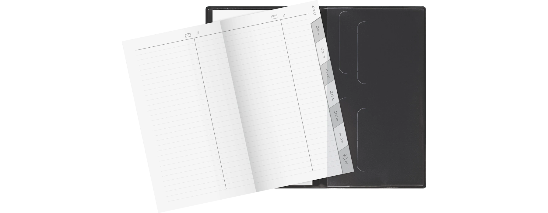 BRUNNEN Taschenkalender 746 2027 1 Monat/2 Seiten 8,7 × 15,3 cm (B x H) Kunststoff schwarz