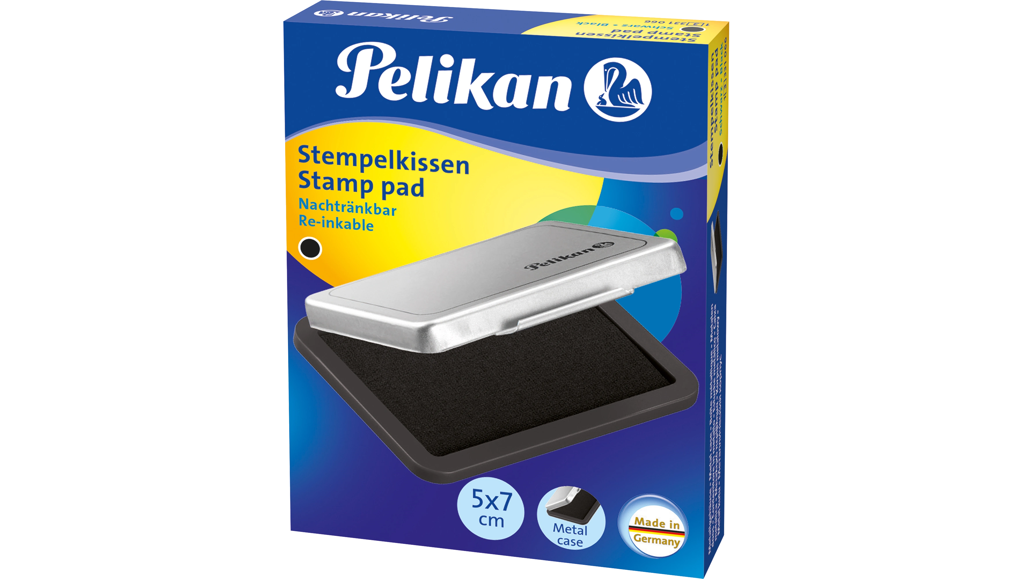 PELIKAN Stempelkissen 3 getränkt 70 x 50 mm  schwarz