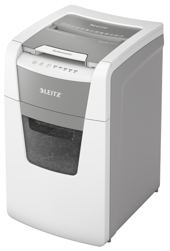 LEITZ Aktenvernichter IQ Autofeed Office 150  Partikelschnitt P-4 weiß