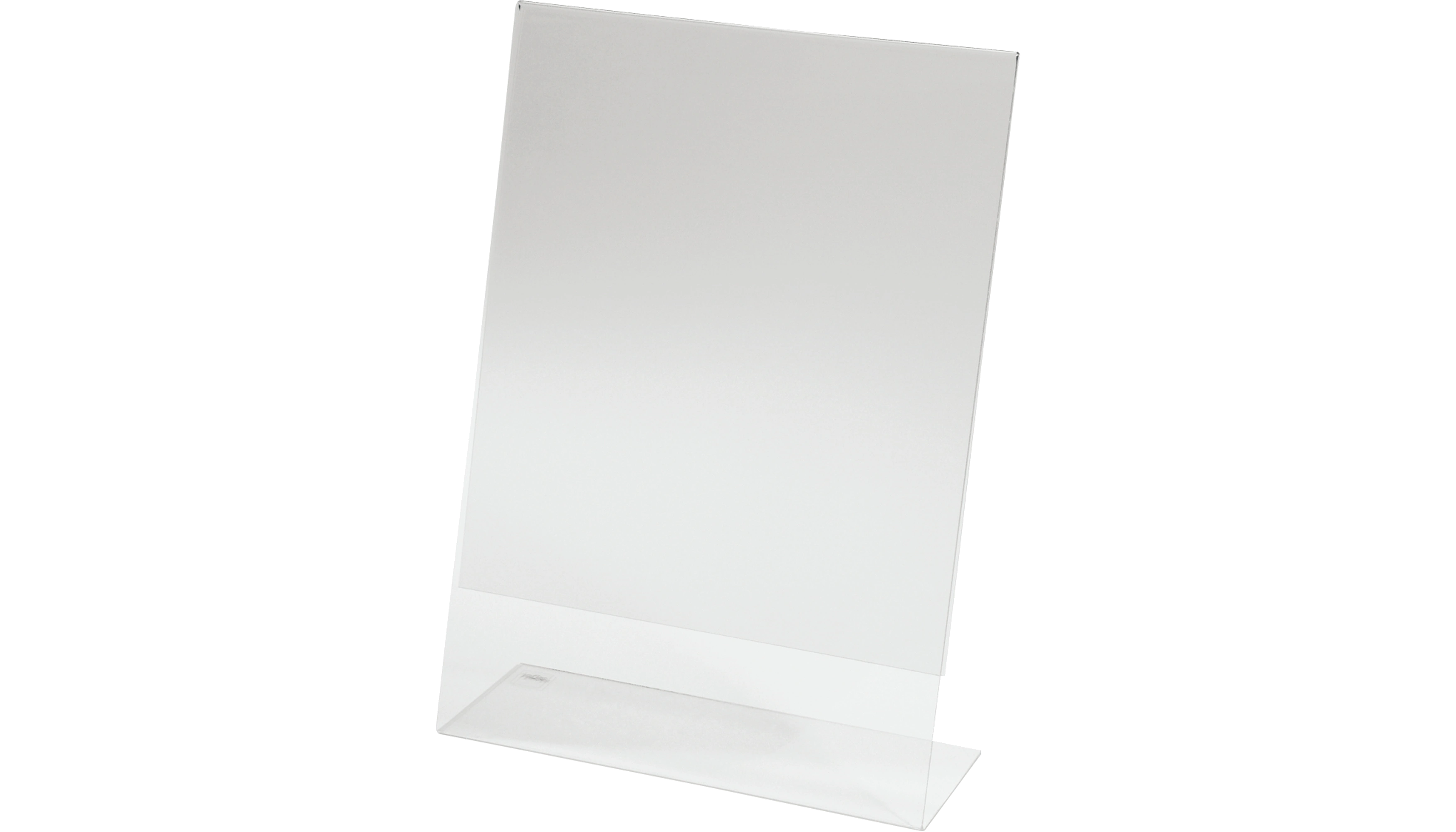 SIGEL Tischaufsteller schräg DIN A4  L-Form Acryl glasklar
