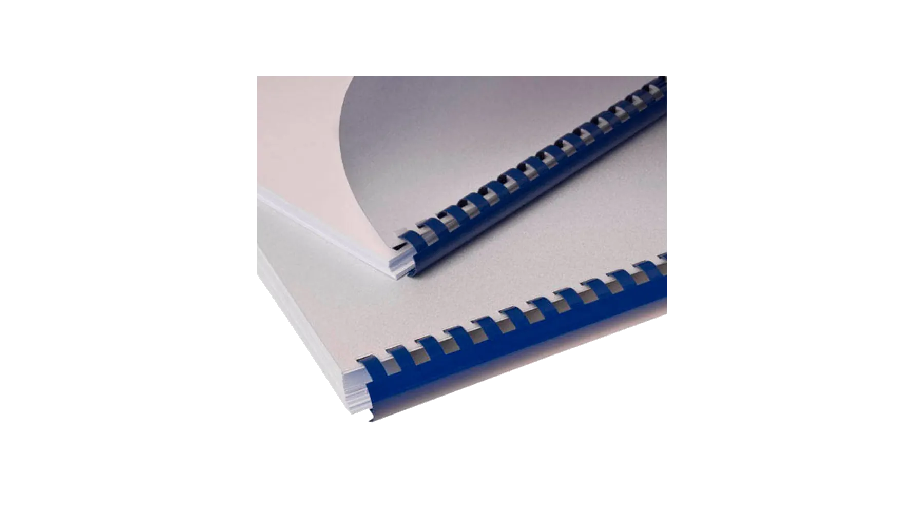 FELLOWES® Plastikbinderücken 10 mm 55 Blatt 100 Stück/Pack. blau