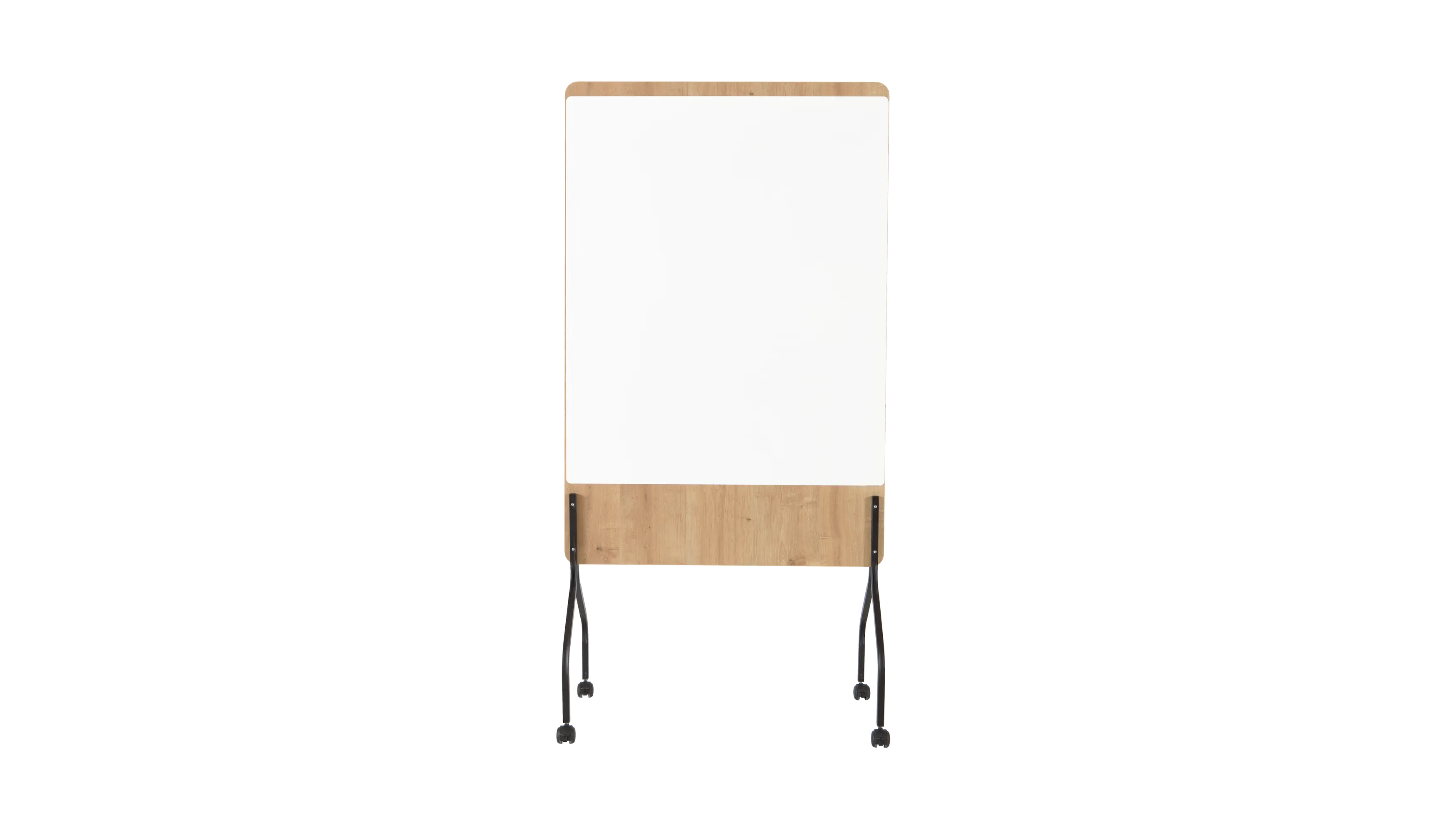 FRANKEN Moderationstafel Design 100x150cm Stahl weiß 