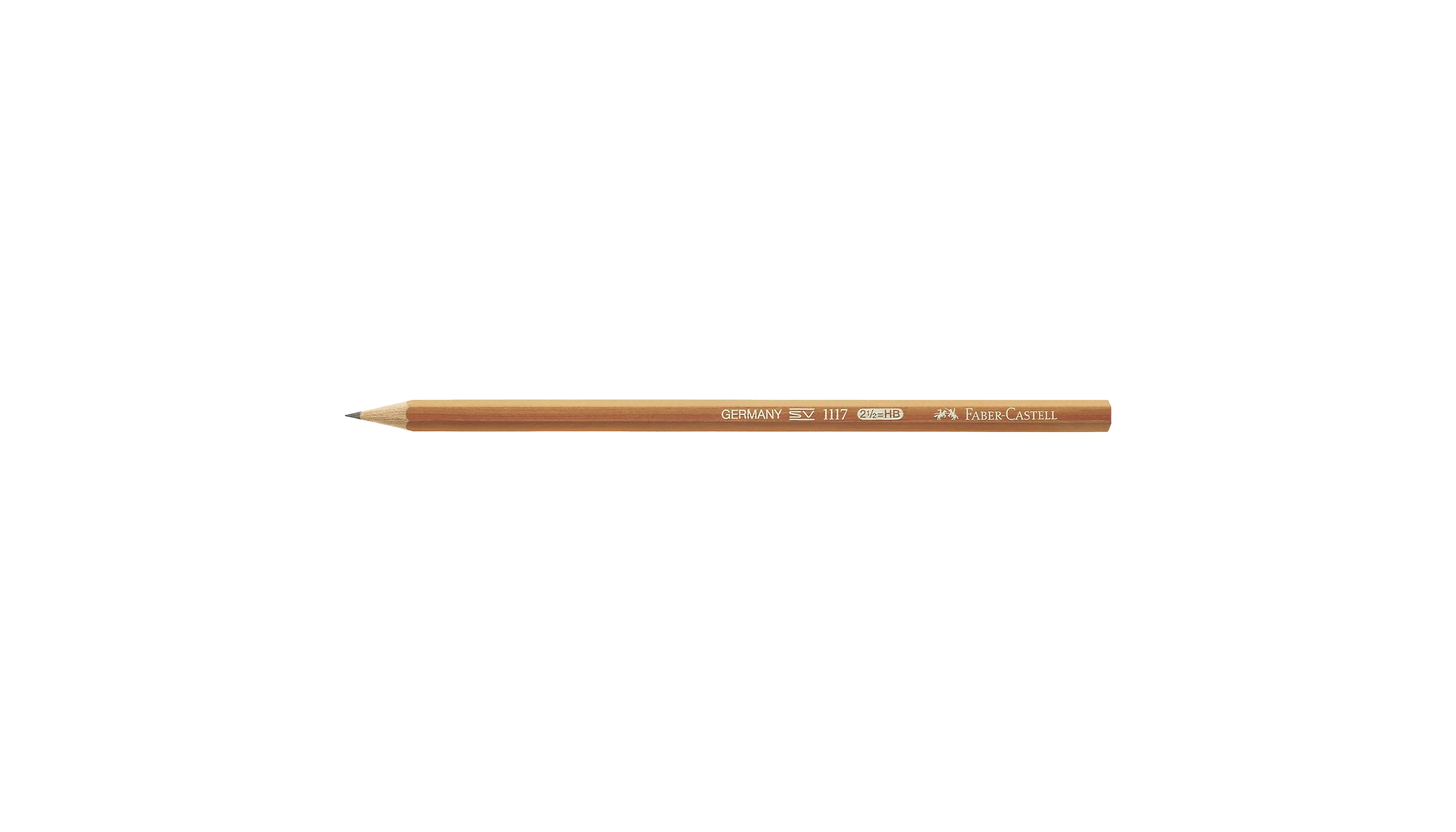 FABER-CASTELL Bleistift 1117 ohne Radierer HB 
