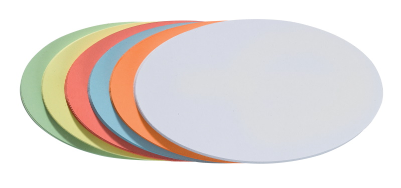 FRANKEN Moderationskarte Oval 500 St./Pack. 11 x 19 cm sortiert 500 Stück/Pack