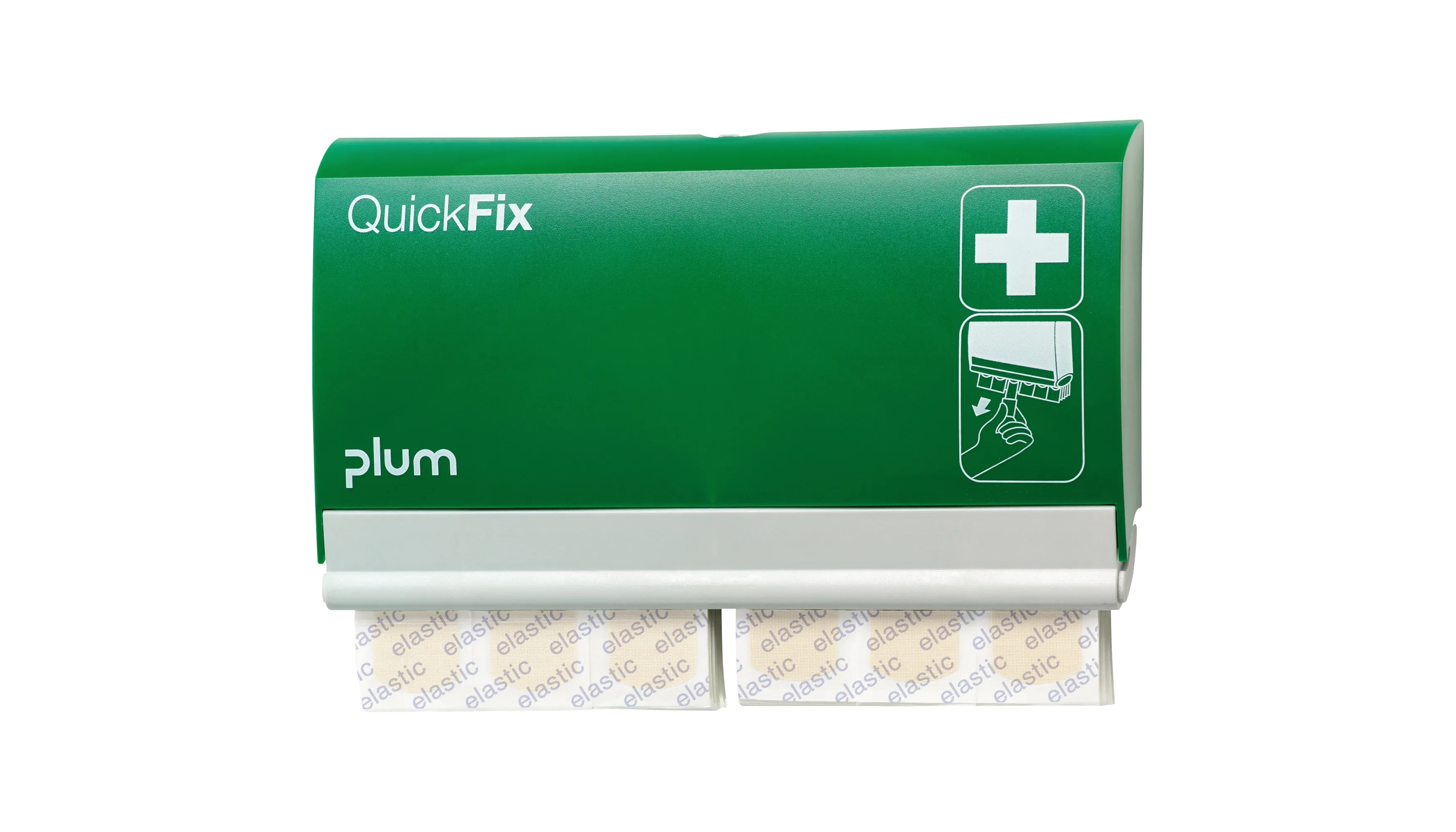QUICKFIX Pflasterspender QuickFix Elastic 13,5 x 23 x 3 cm (B x H x T) gefüllt Kunststoff grün