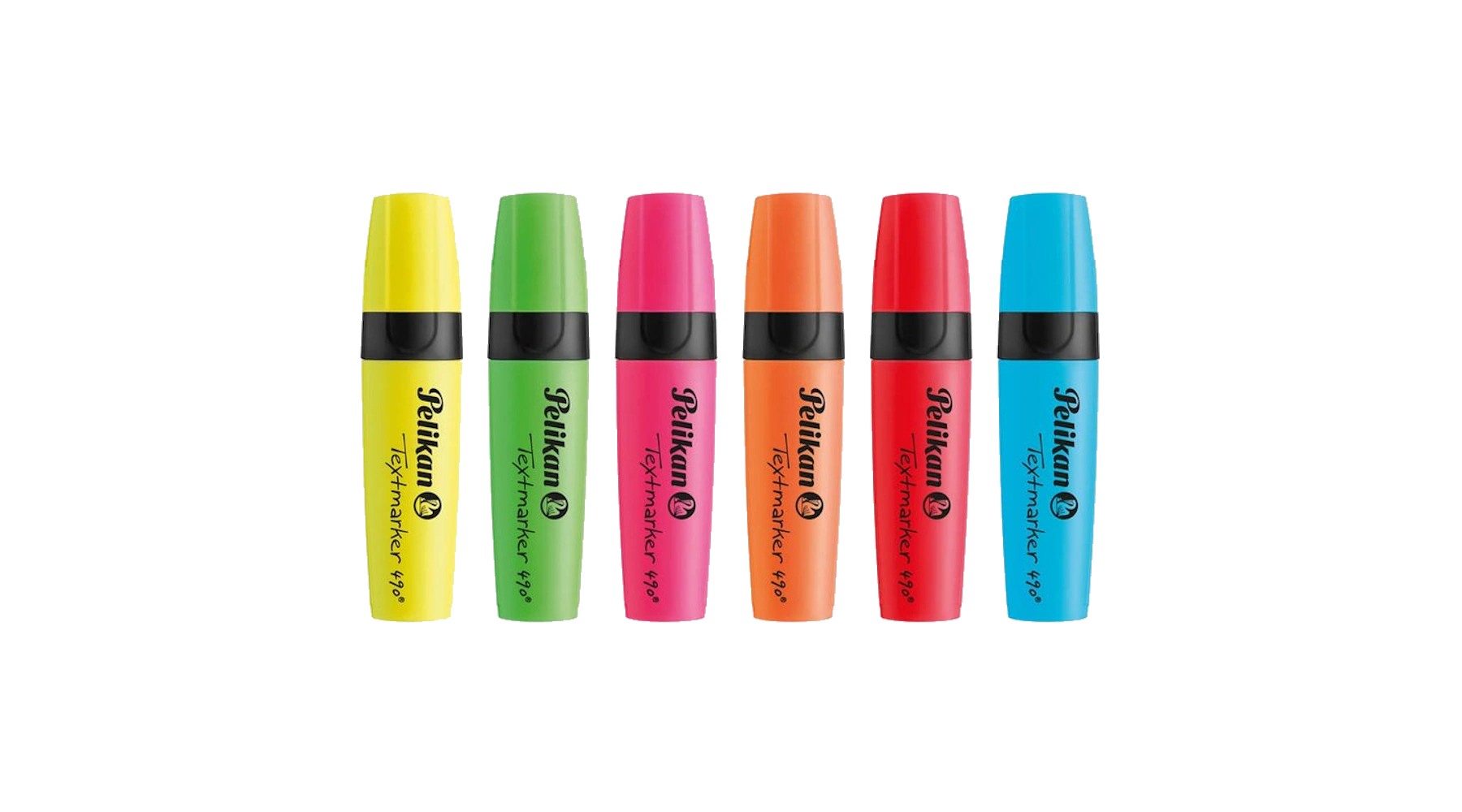 PELIKAN Textmarker 490®  2-5 mm 6 Stück/Pack farbig sortiert