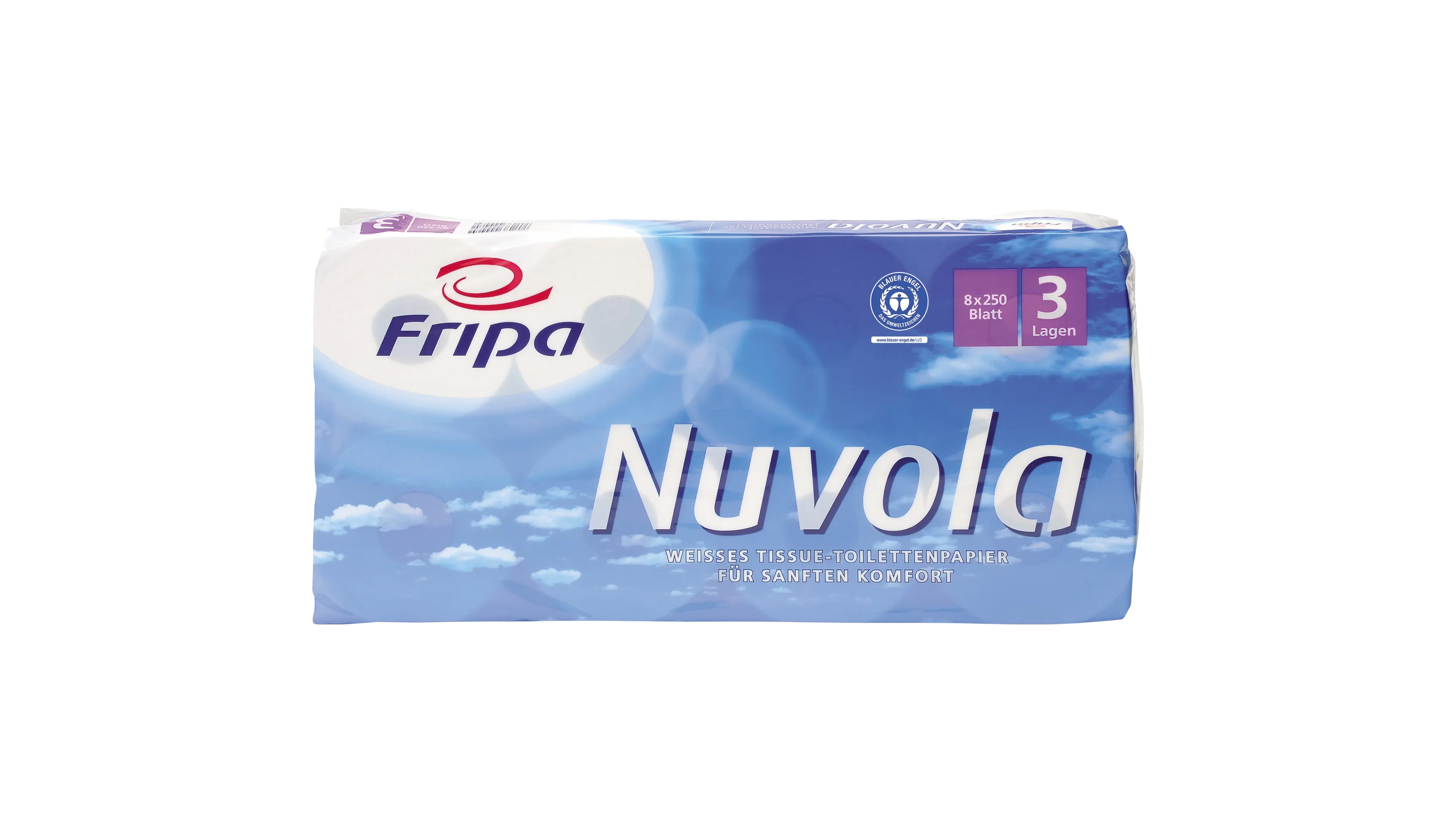 FRIPA Toilettenpapier Nuvola 3-lagig  8 Rollen/Pack weiß