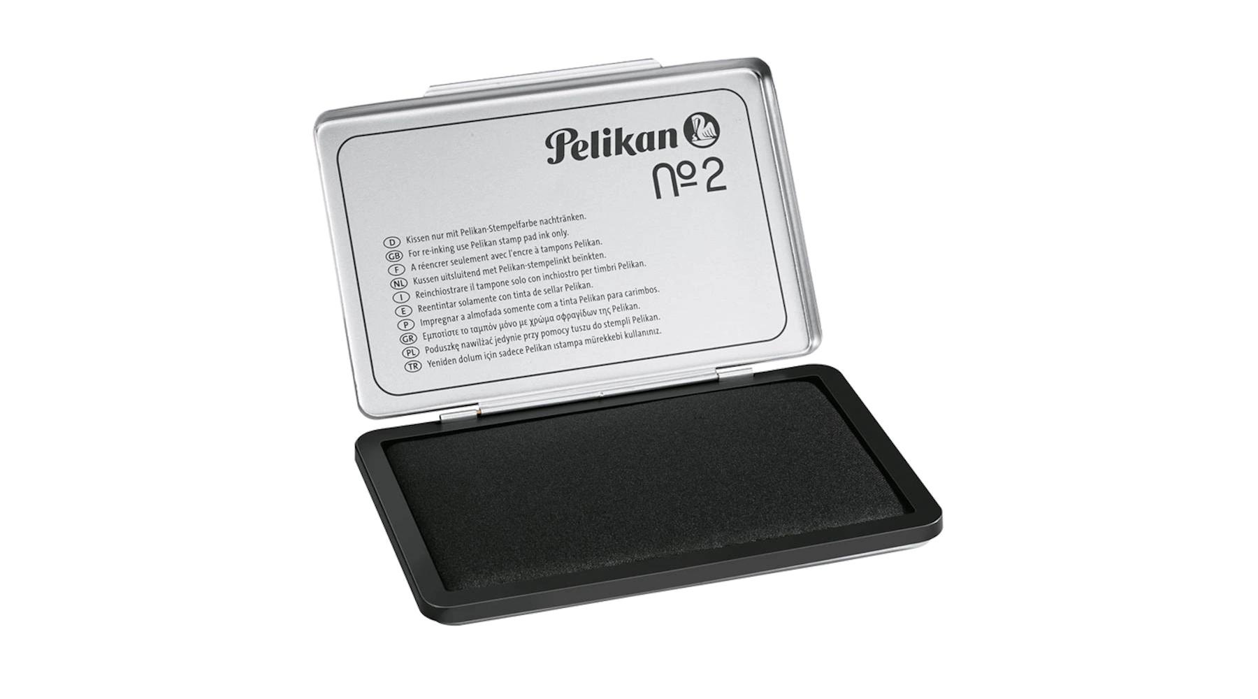 PELIKAN Stempelkissen 2 getränkt 110 x 70 mm (B x H) schwarz