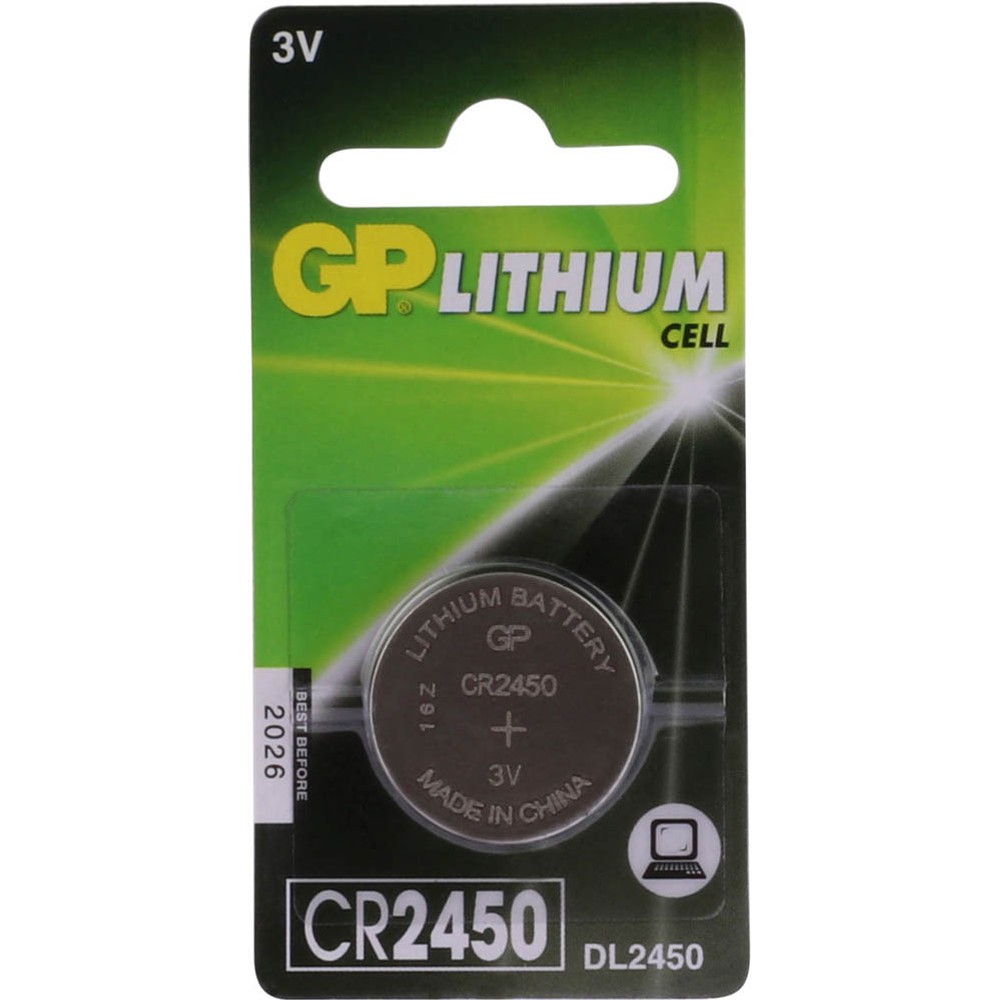 GP Knopfzelle CR2450 Lithium 600 mAh 3,0 V 
