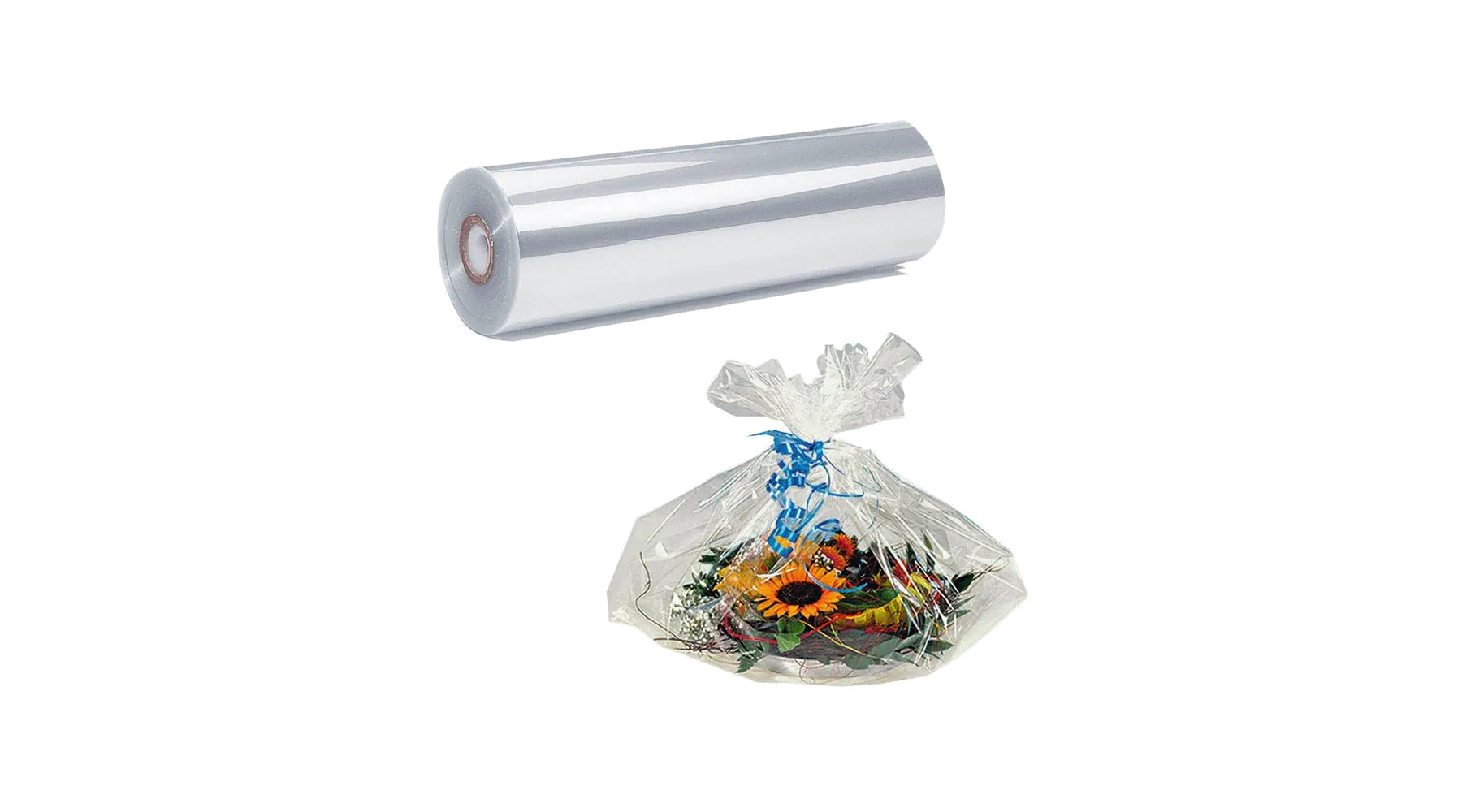 JUNG SCHÖNER VERPACKEN Geschenkfolie 25 µm 75 cm x 200 m (B x L) transparent