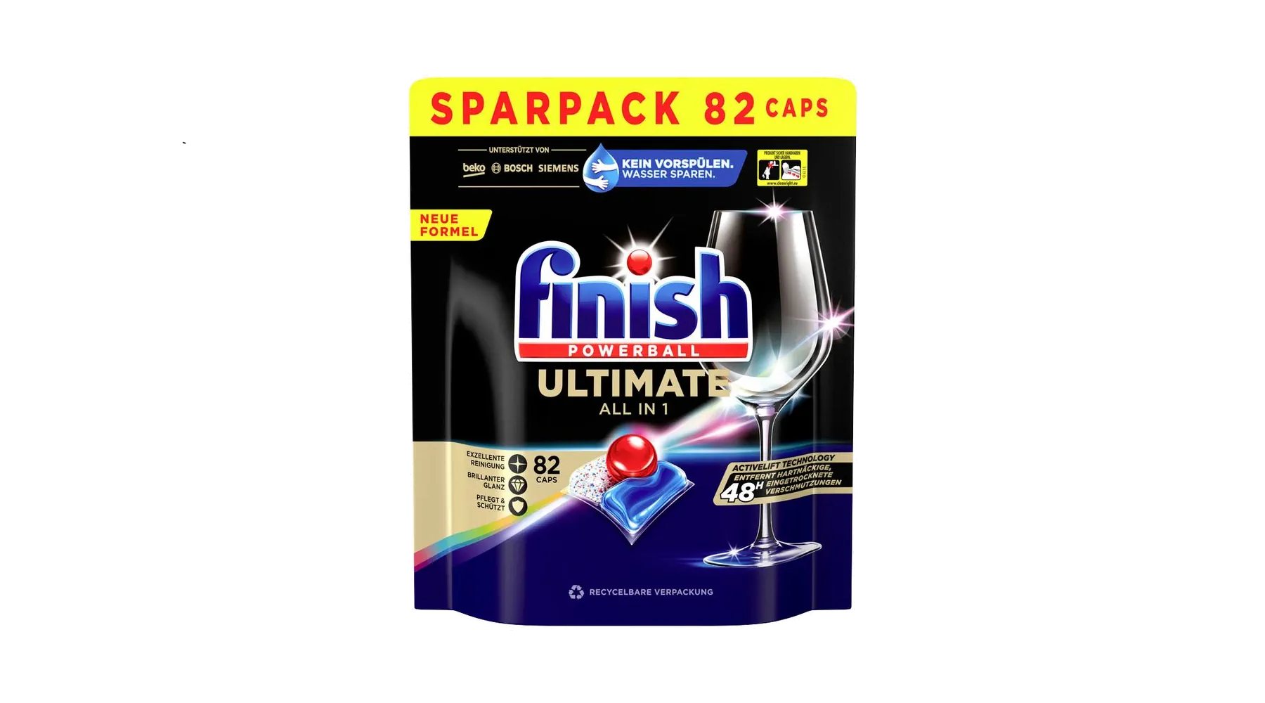 FINISH Spülmaschinentabs Ultimate All in 1 Regular 82 Stück/Pack