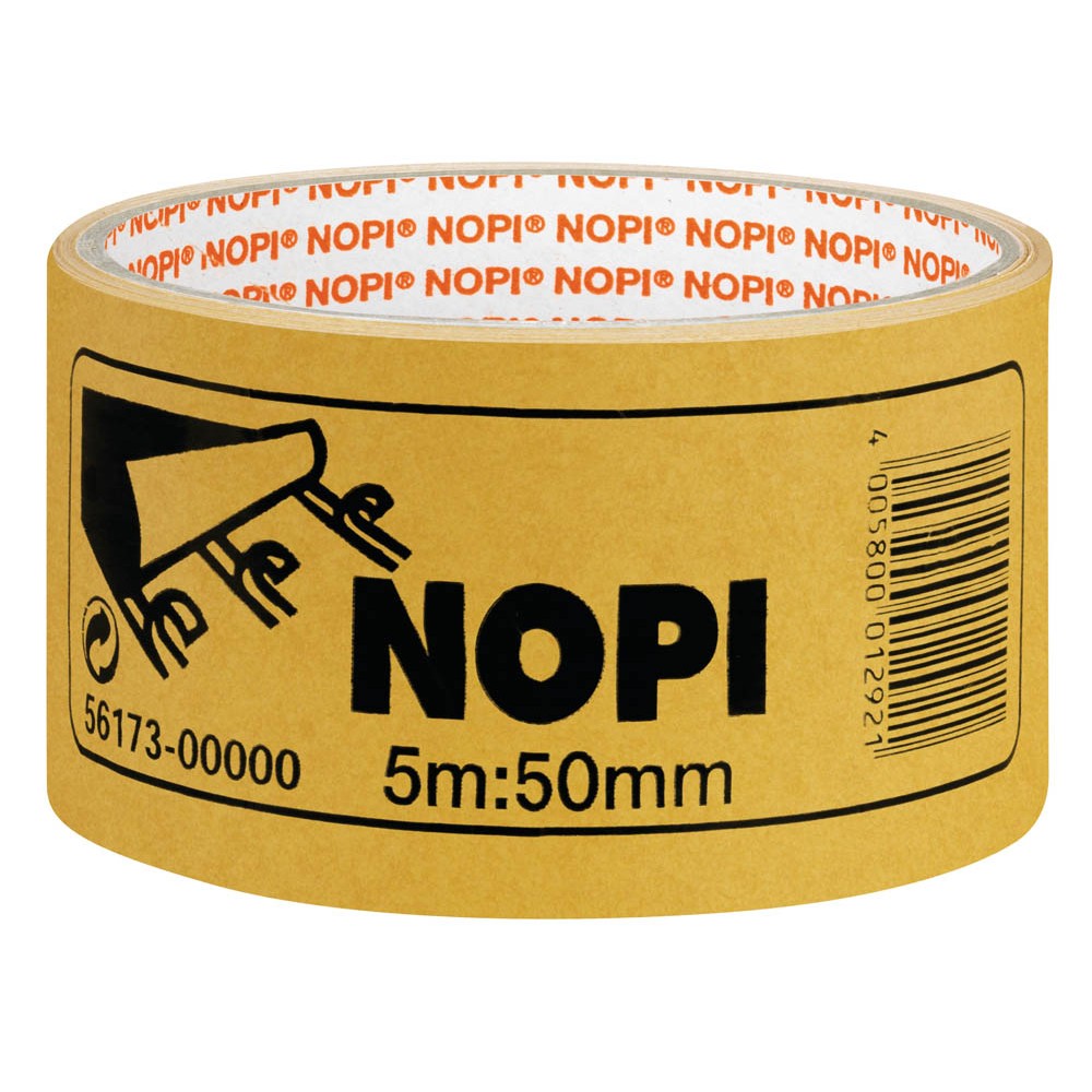 NOPI Fix doppelseitiges Klebeband braun 50,0 mm x 5,0 m  