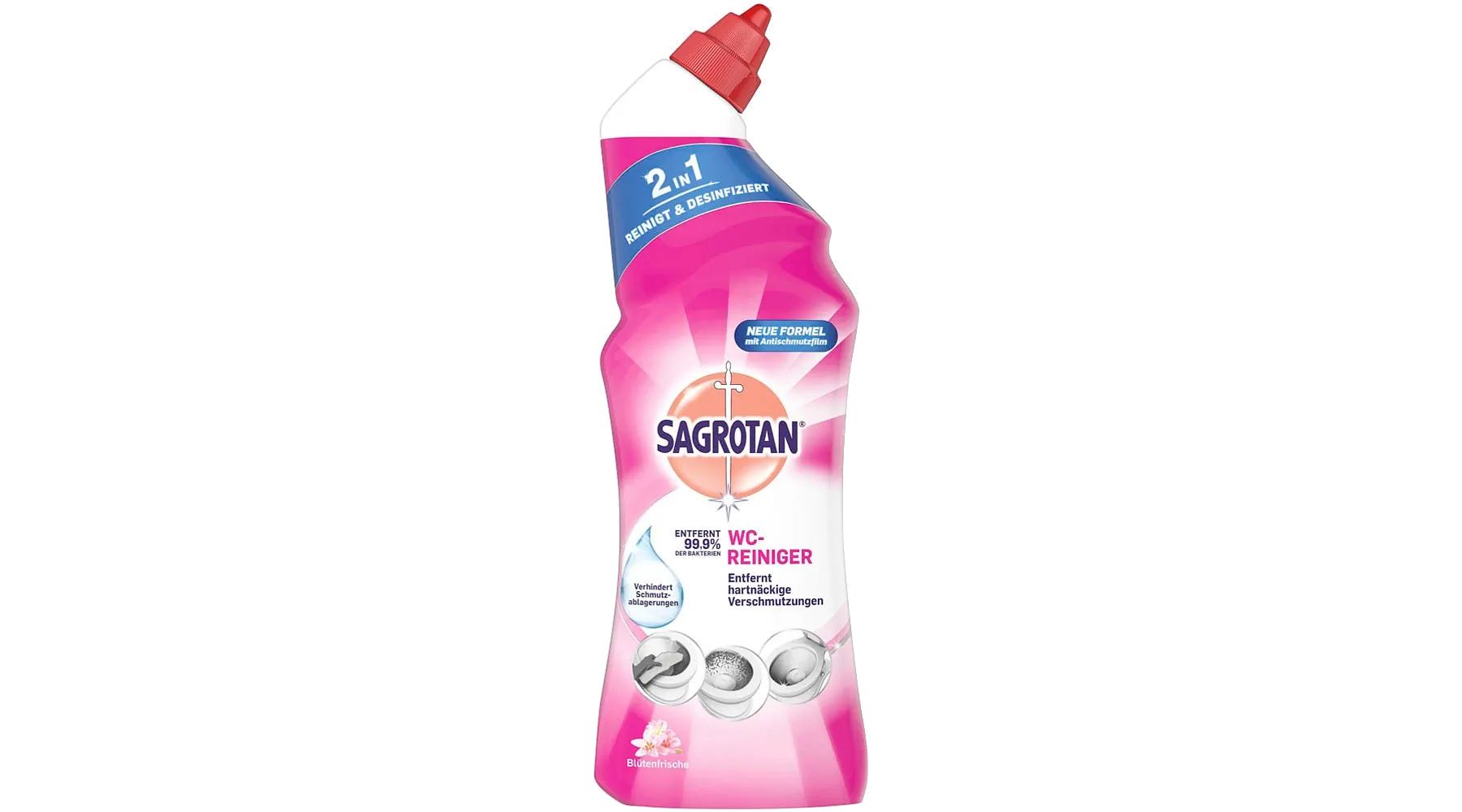 SAGROTAN® 2in1 WC-Reiniger Blütenfrische 750 ml