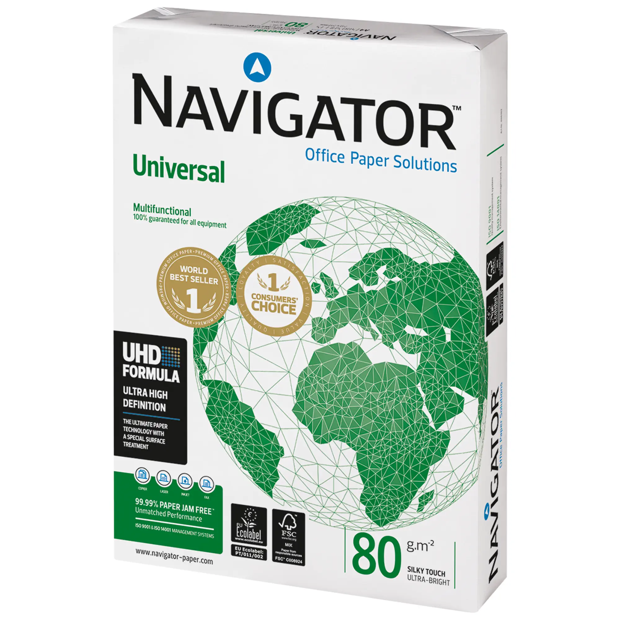 NAVIGATOR Multifunktionspapier Universal DIN A4 80 g/m²  holzfrei 500 Blatt/Pack