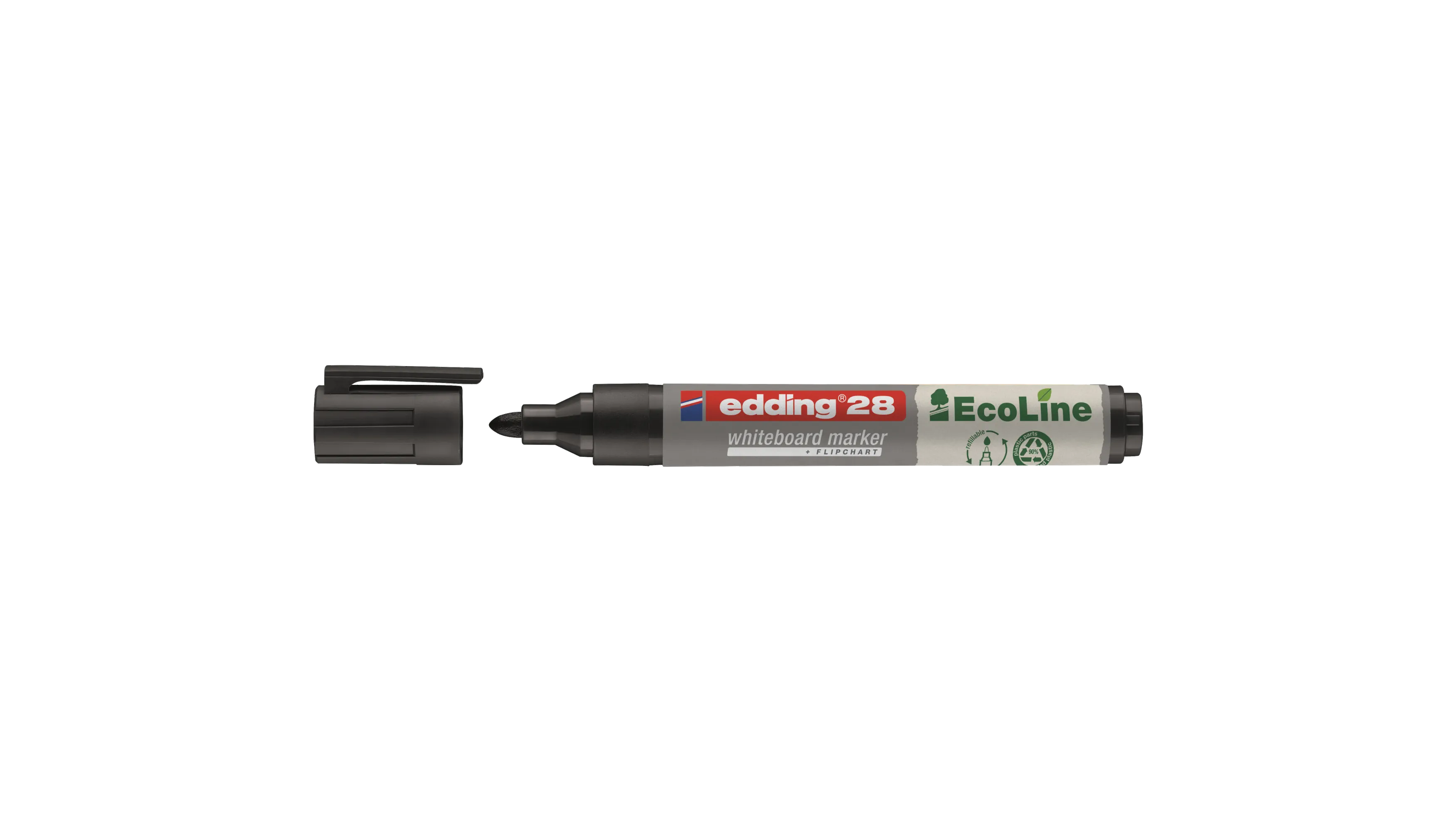 EDDING Whiteboardmarker 28 EcoLine 1,5-3 mm schwarz