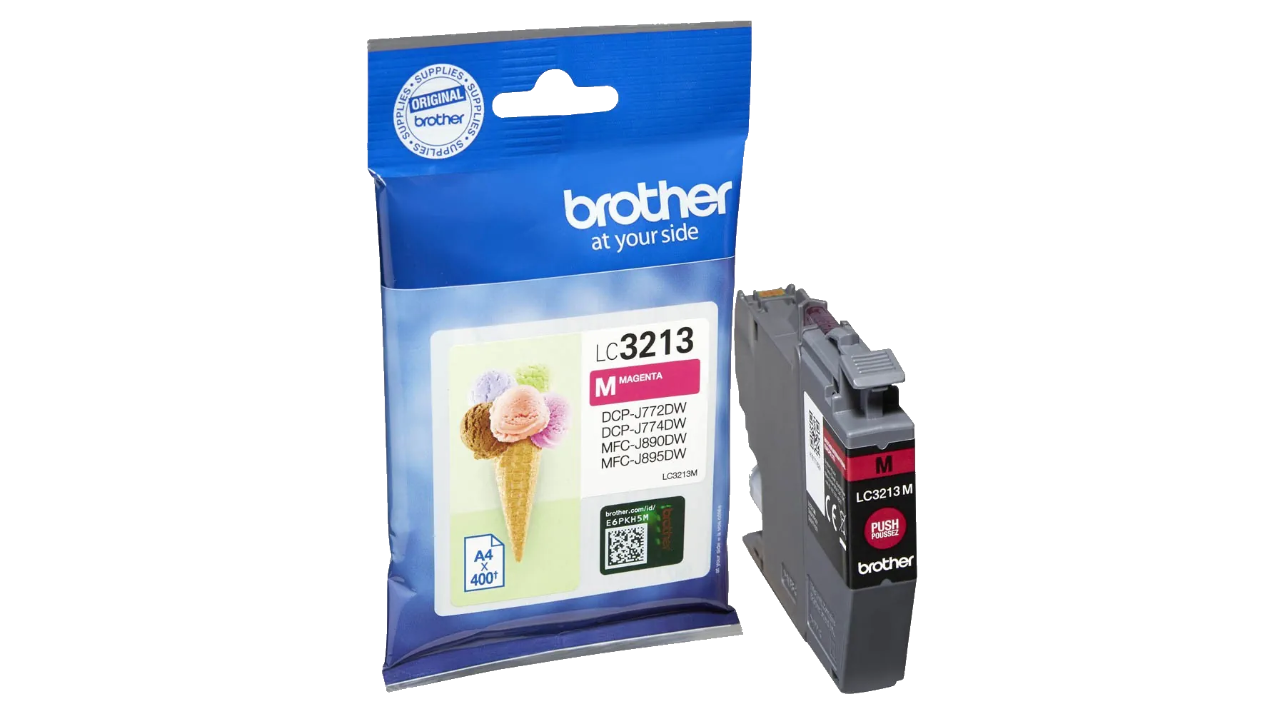 BROTHER Tintenpatrone LC-3213M  ca. 400 Seite magenta