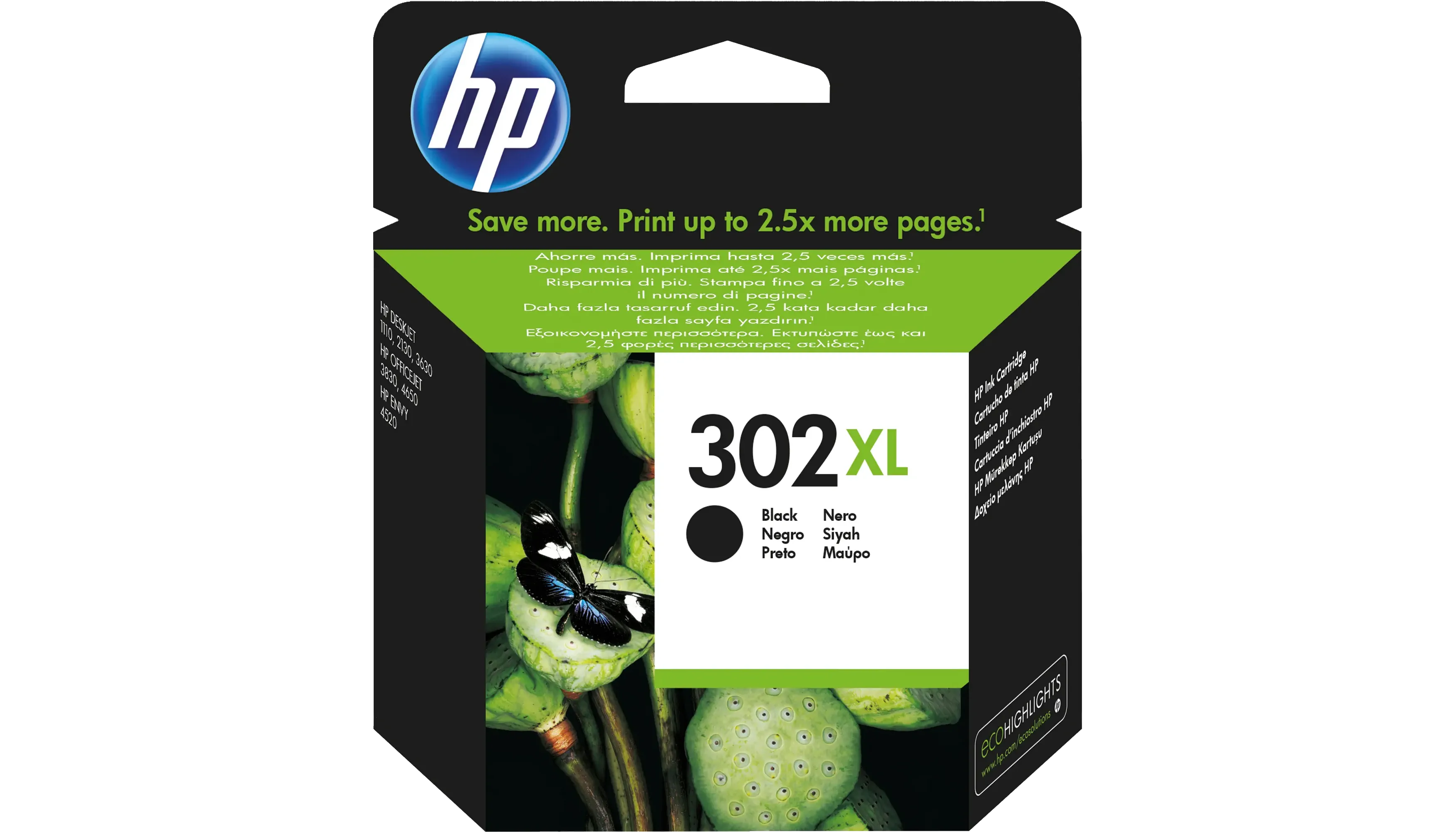 HP Tintenpatrone 302XL 430 Seiten schwarz  