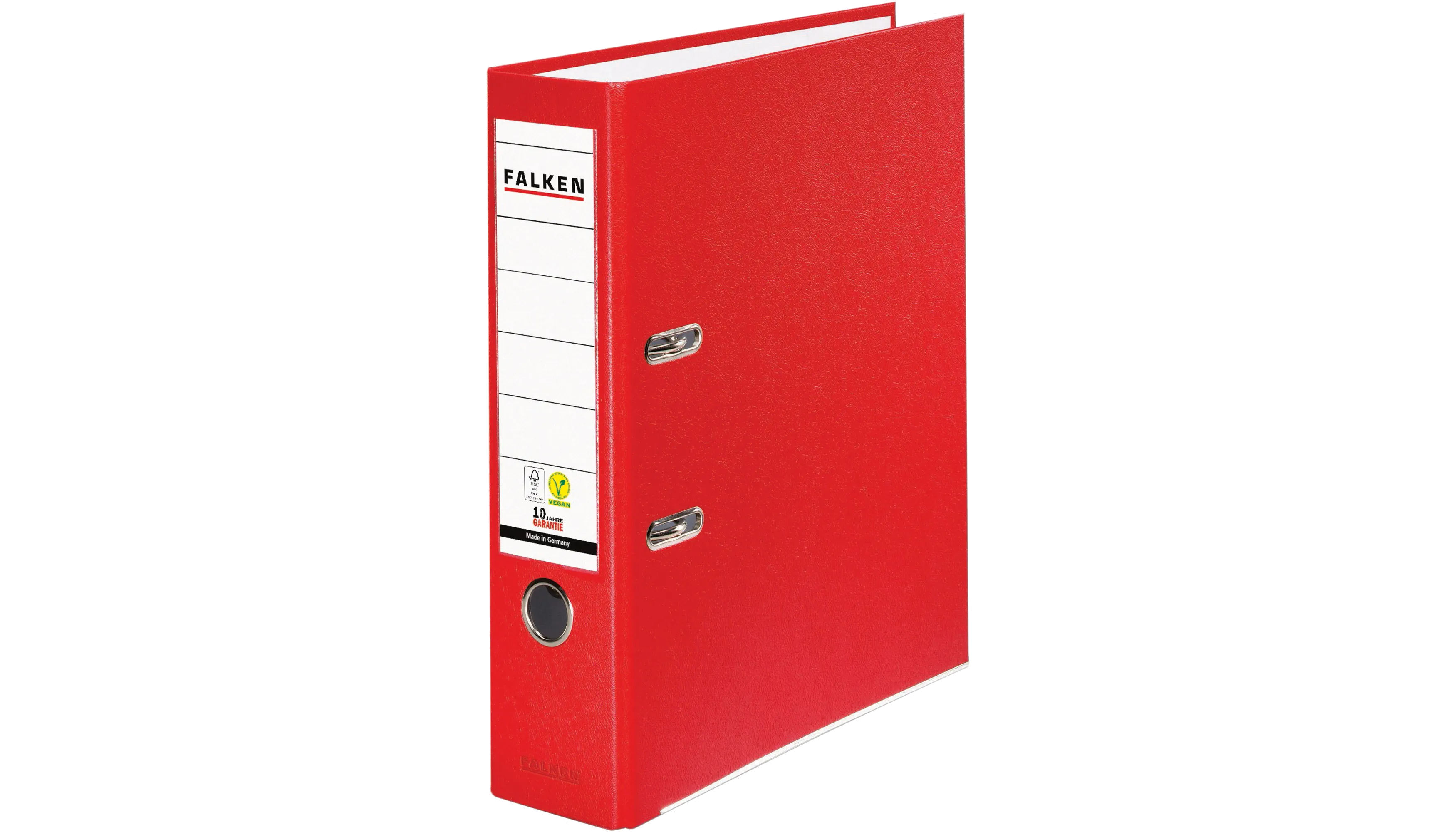 FALKEN Ordner Color Vegan DIN A4 80 mm rot