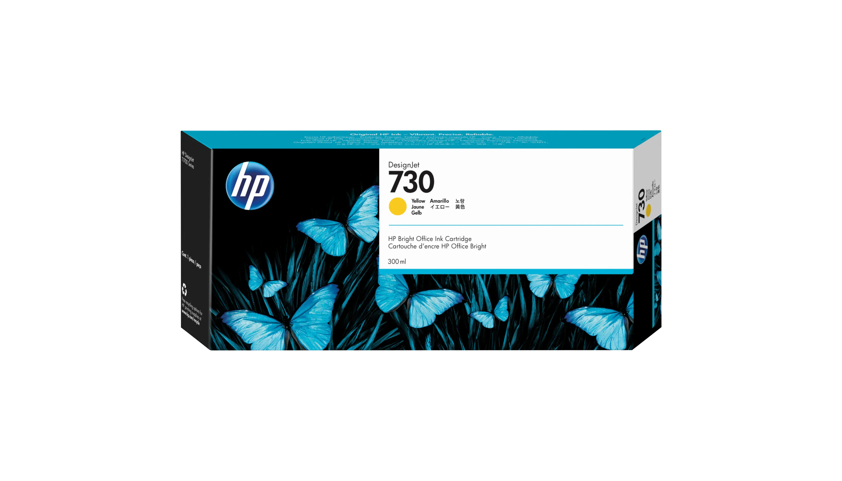 HP Tintenpatrone 730 300 ml gelb