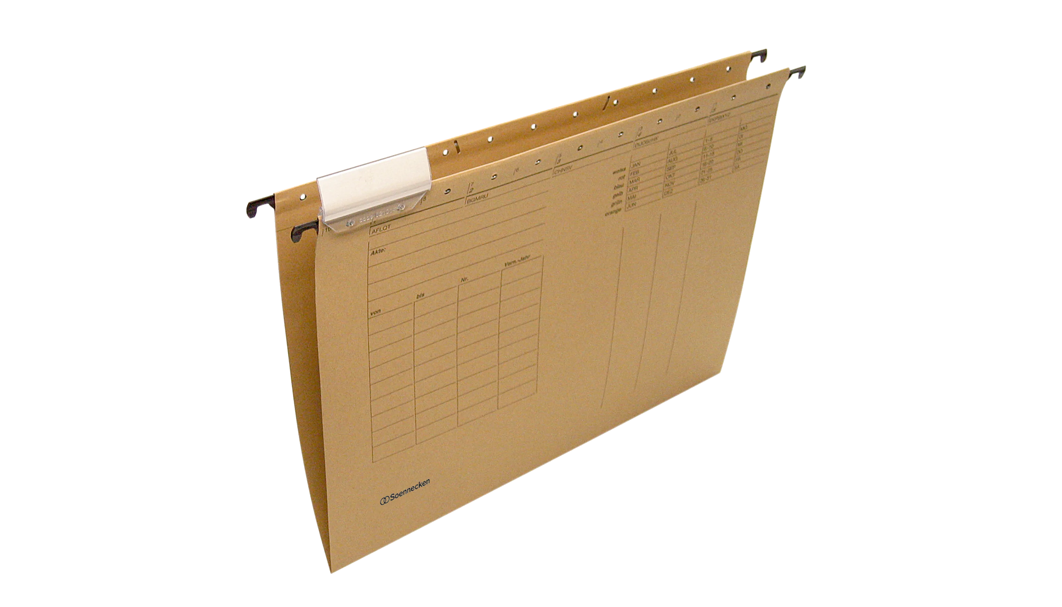 SOENECKEN Hängemappe DIN A4 25 Stück/Pack natronbraun